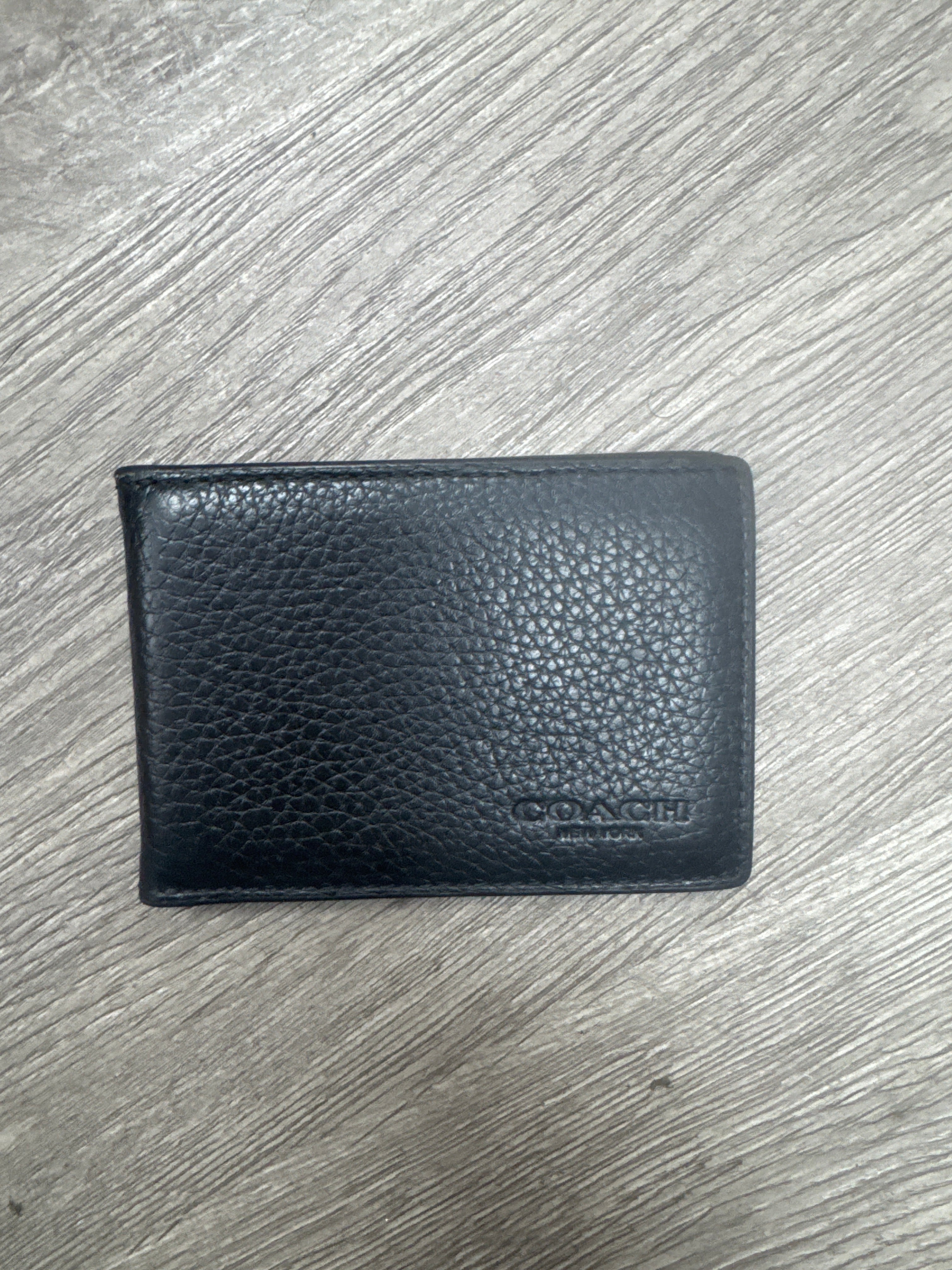 Coach Black Bi Fold Wallet