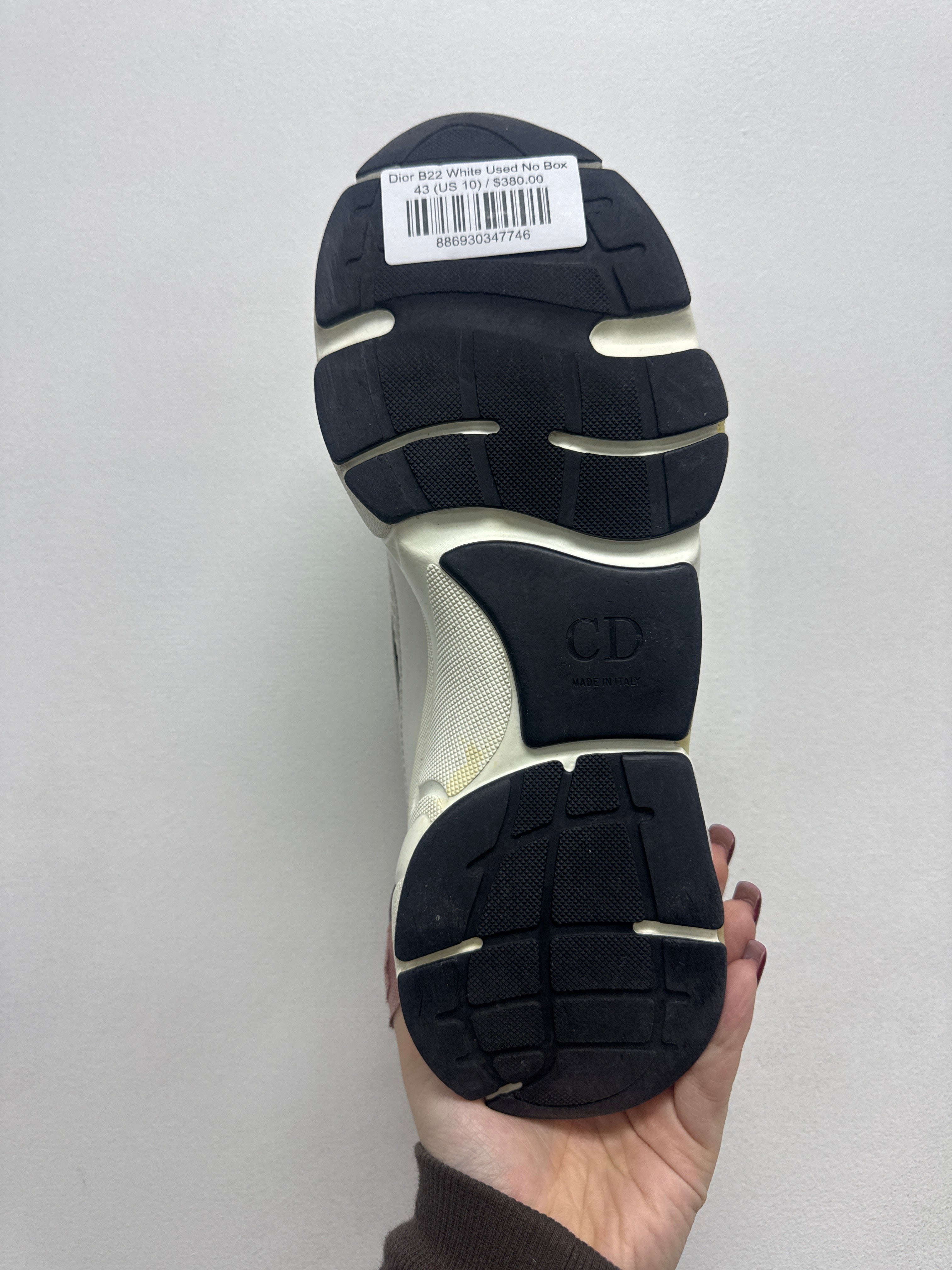 Dior B22 White Used No Box