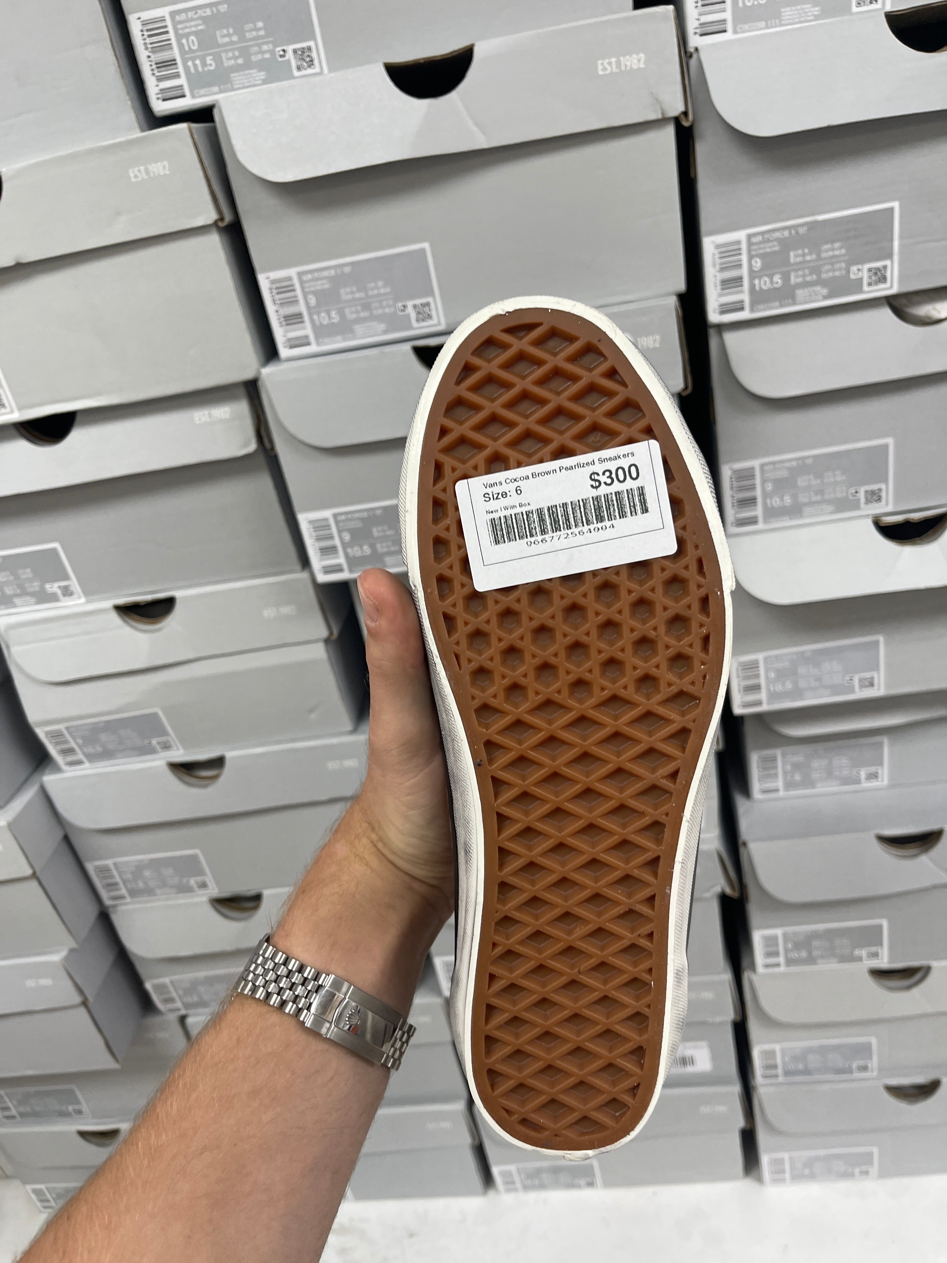 Vans Cocoa Brown Pearlized Sneakers