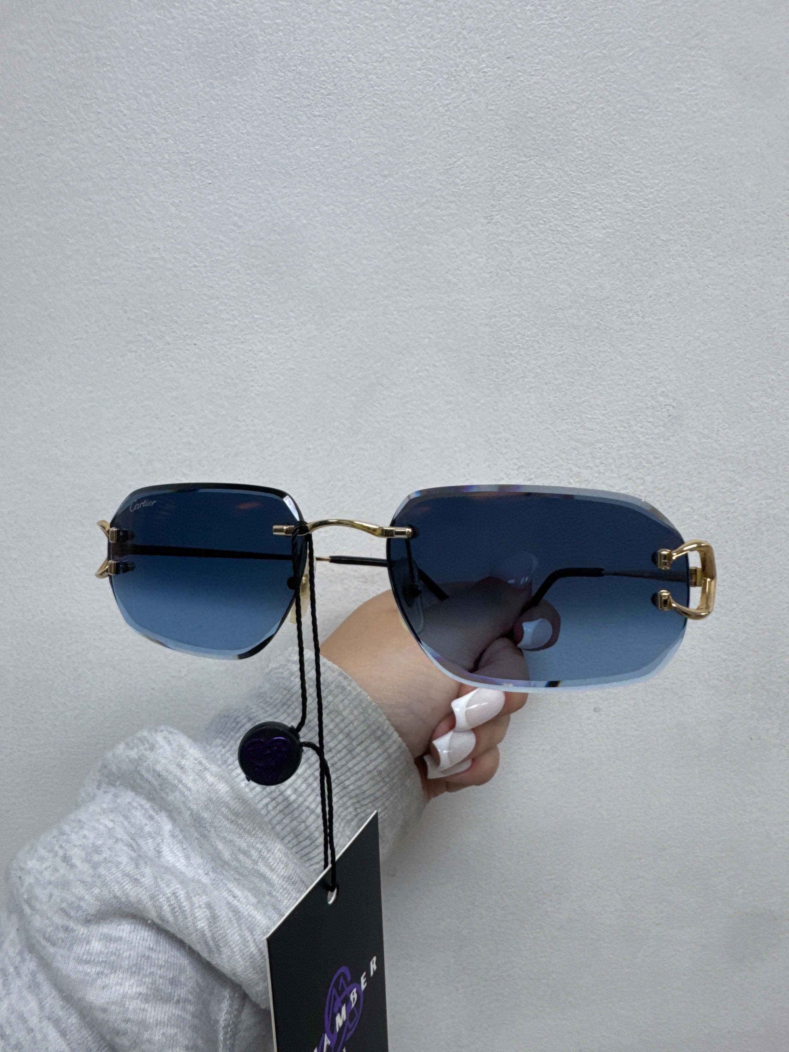Cartier C-Decor Rimless Sunglasses