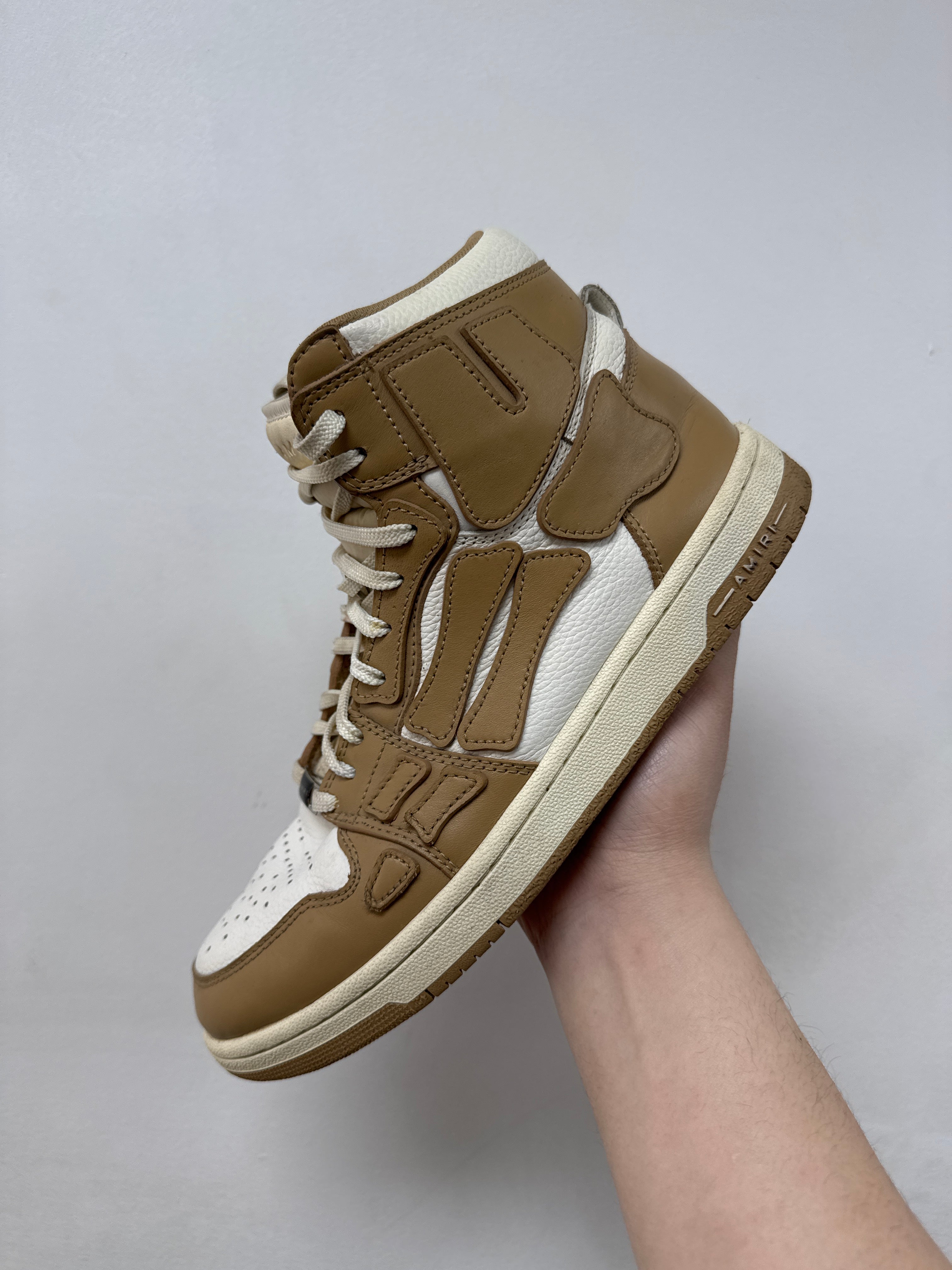 Amiri Tan Skel Top High Sneakers