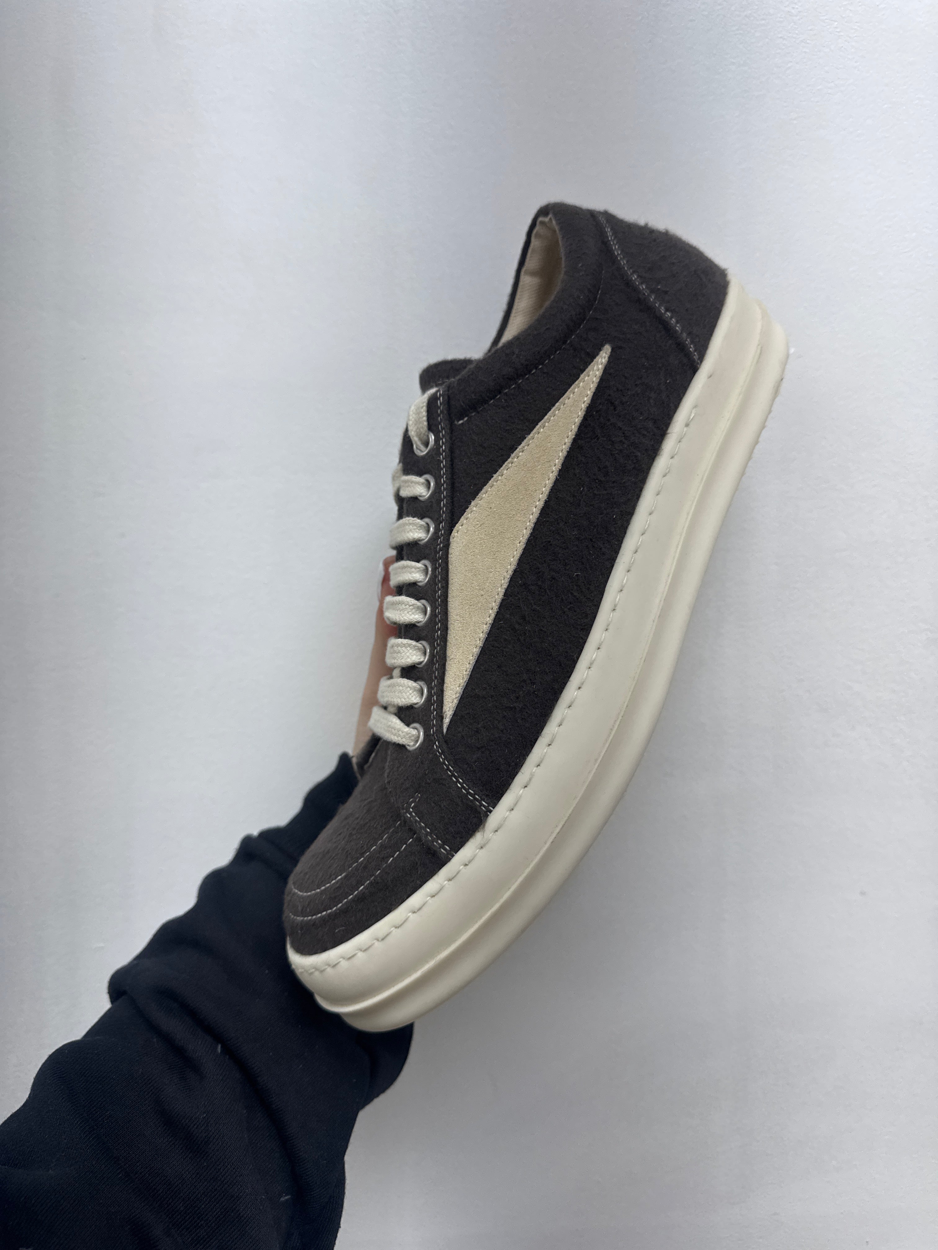 Rick Owens Dark Dust Fur Vintage Sneakers