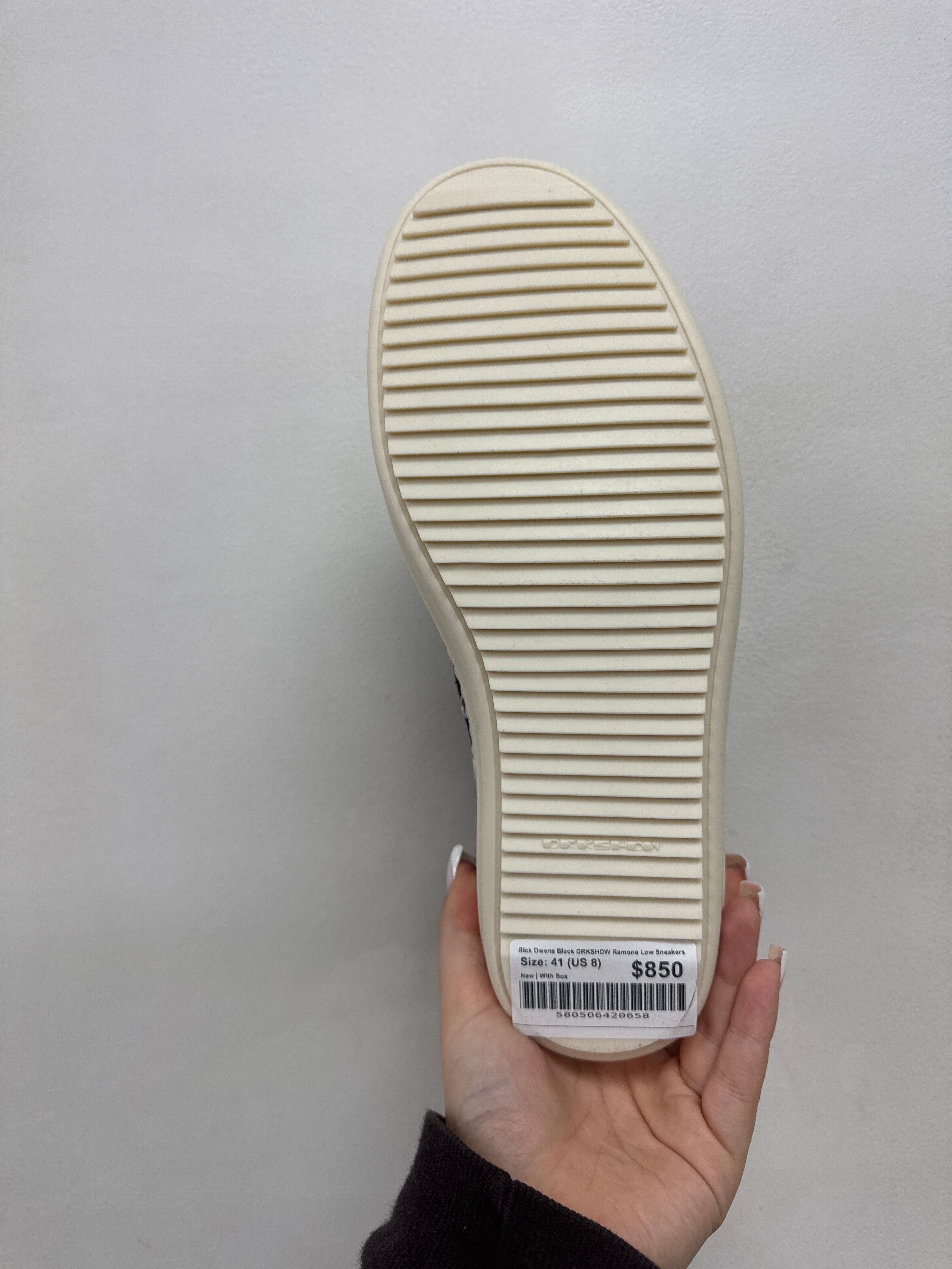 Rick Owens Black DRKSHDW Ramone Low Sneakers