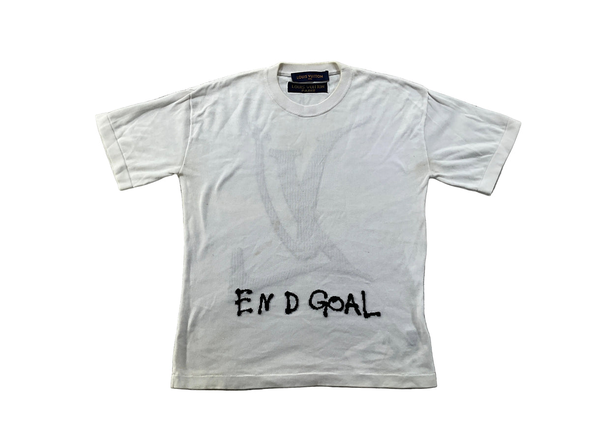 Louis Vuitton White End Goal Tee
