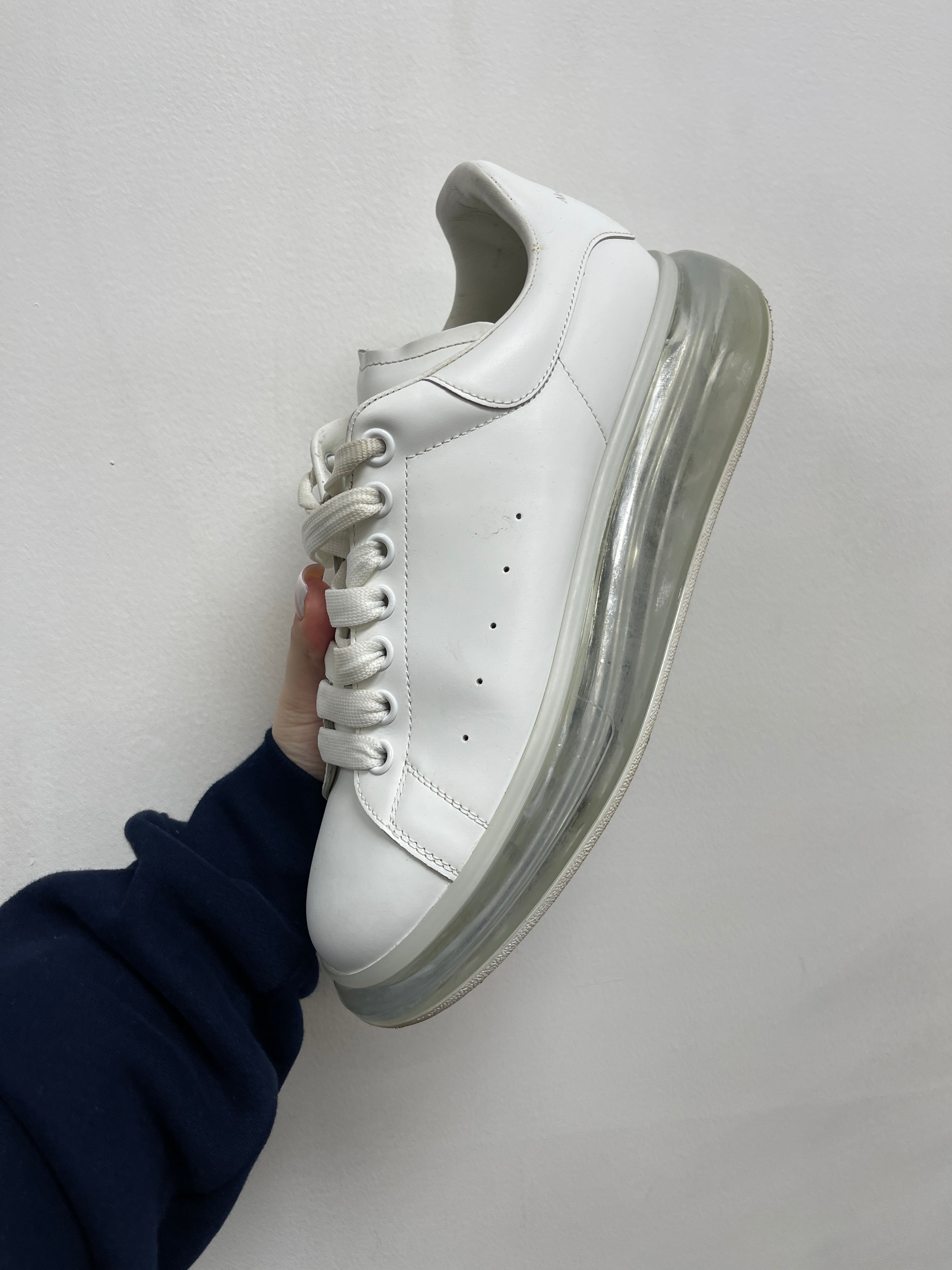 Alexander Mcqueen White White Translucent Sneakers