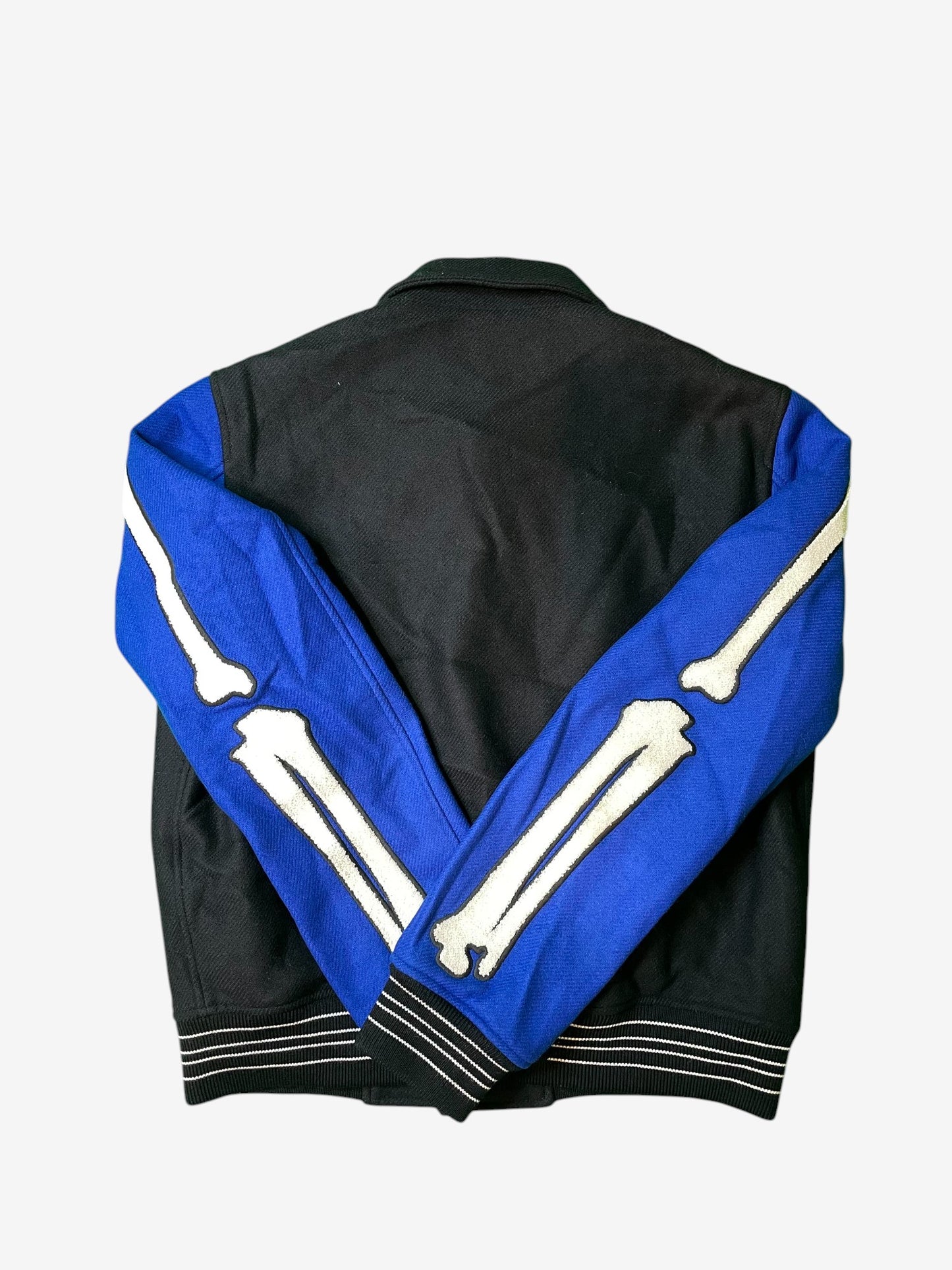 Amiri Black & Blue "Bones" Varsity Jacket