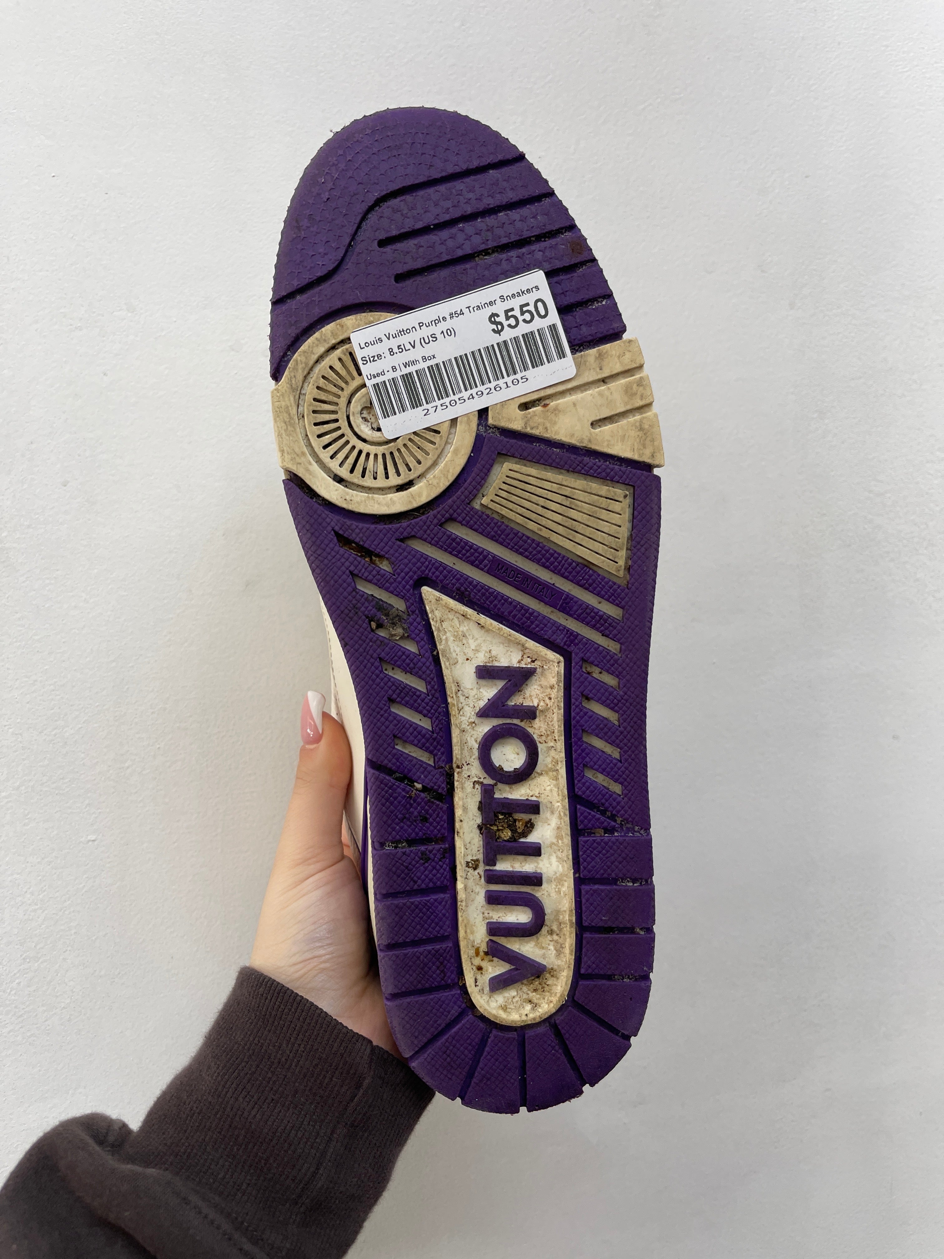 Louis Vuitton Purple #54 Trainer Sneakers