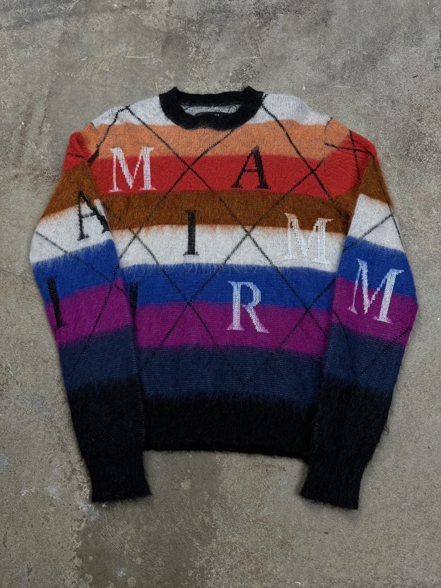 Amiri Mohair Sweater Multi Used XS
