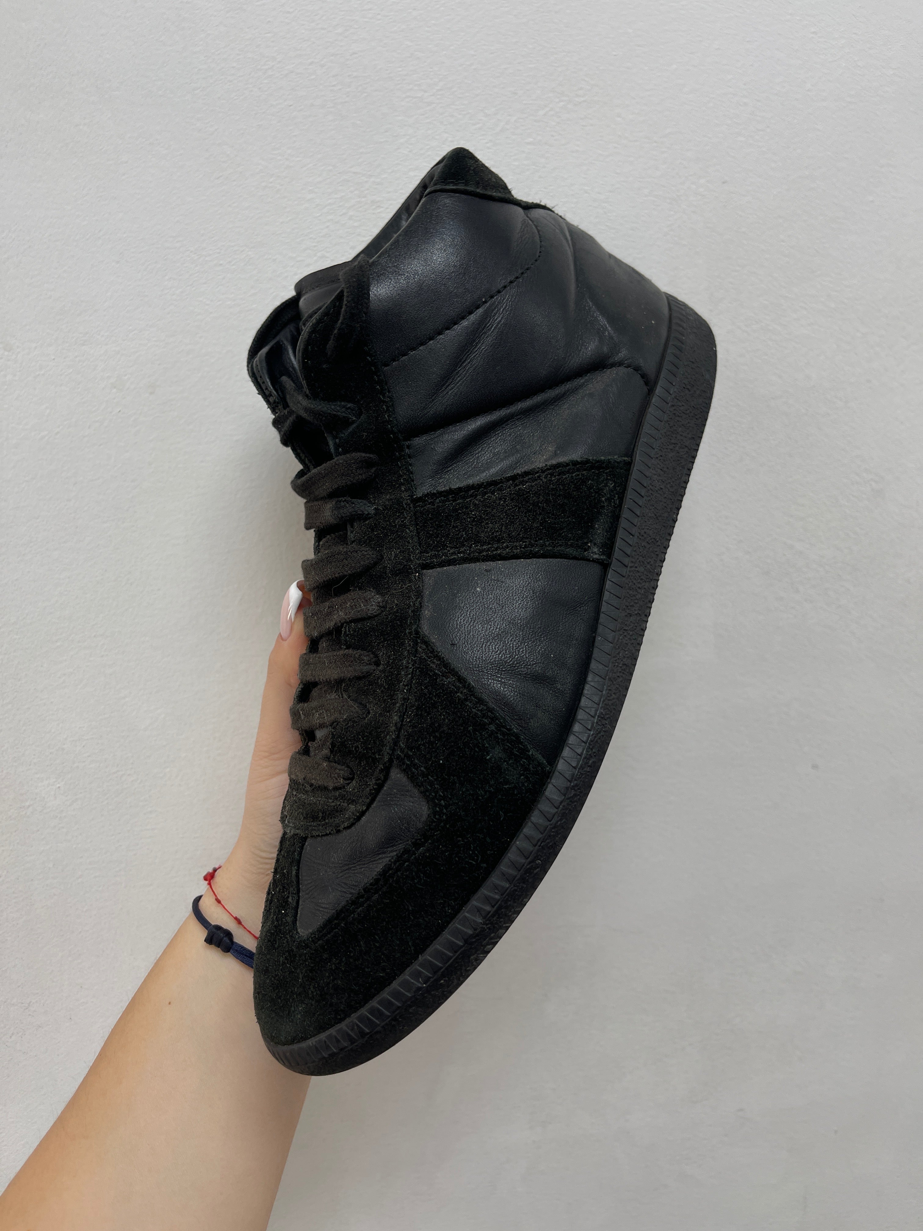 Maison Margiela Black Replica High Sneakers