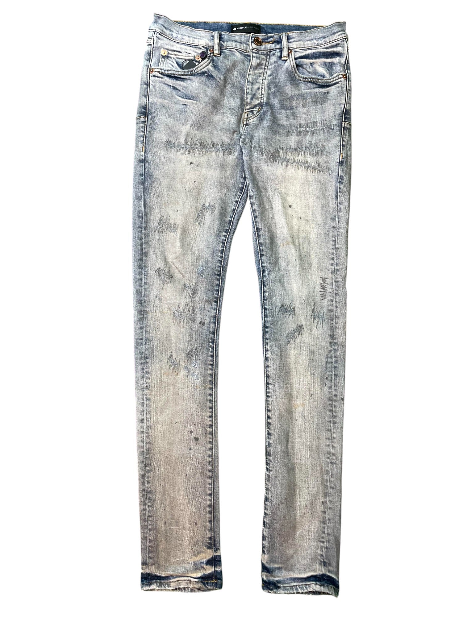 Purple Brand "Stitches" Light Wash Jeans