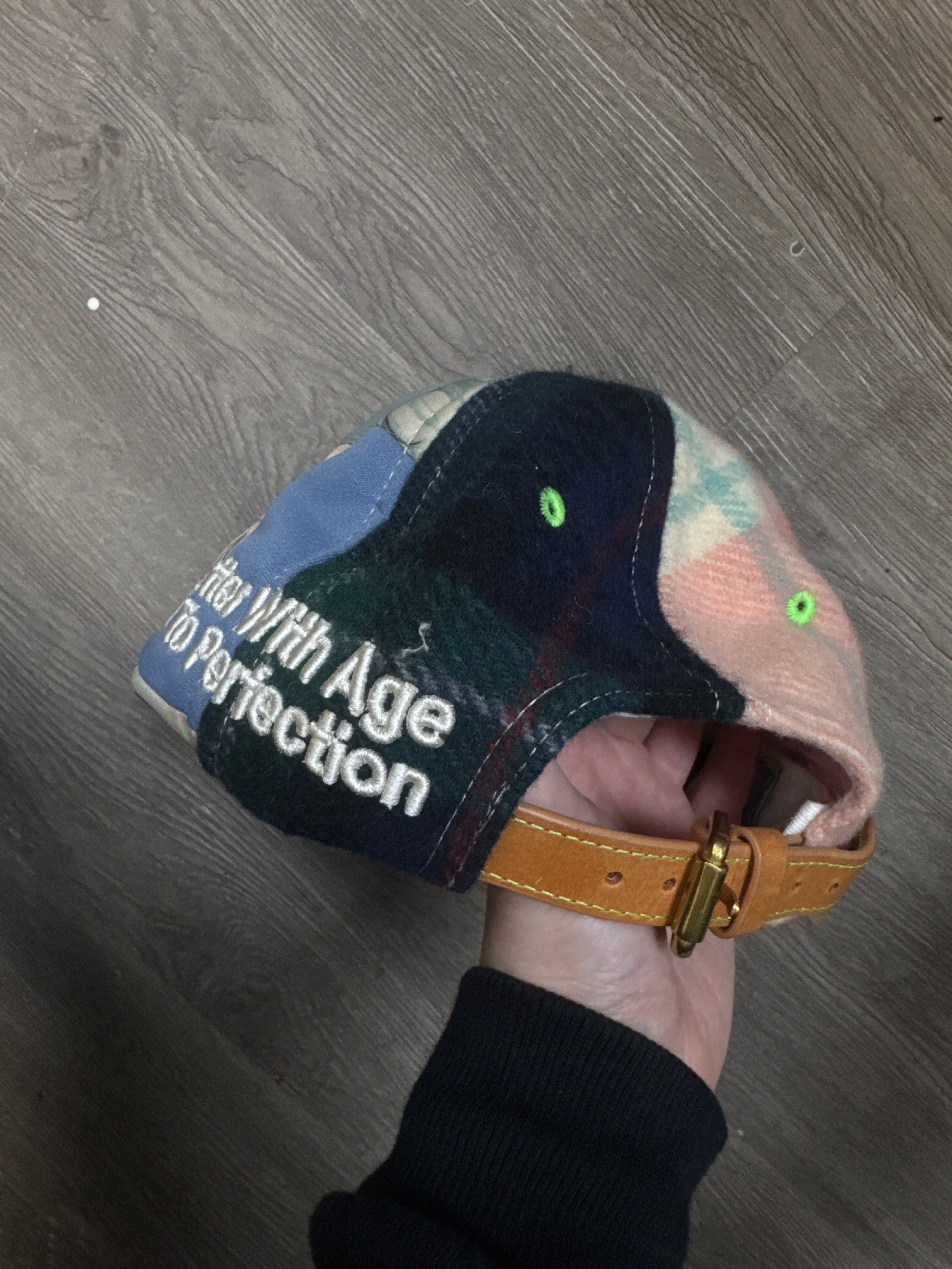 Better With Age Plaid Patch Trucker Hat