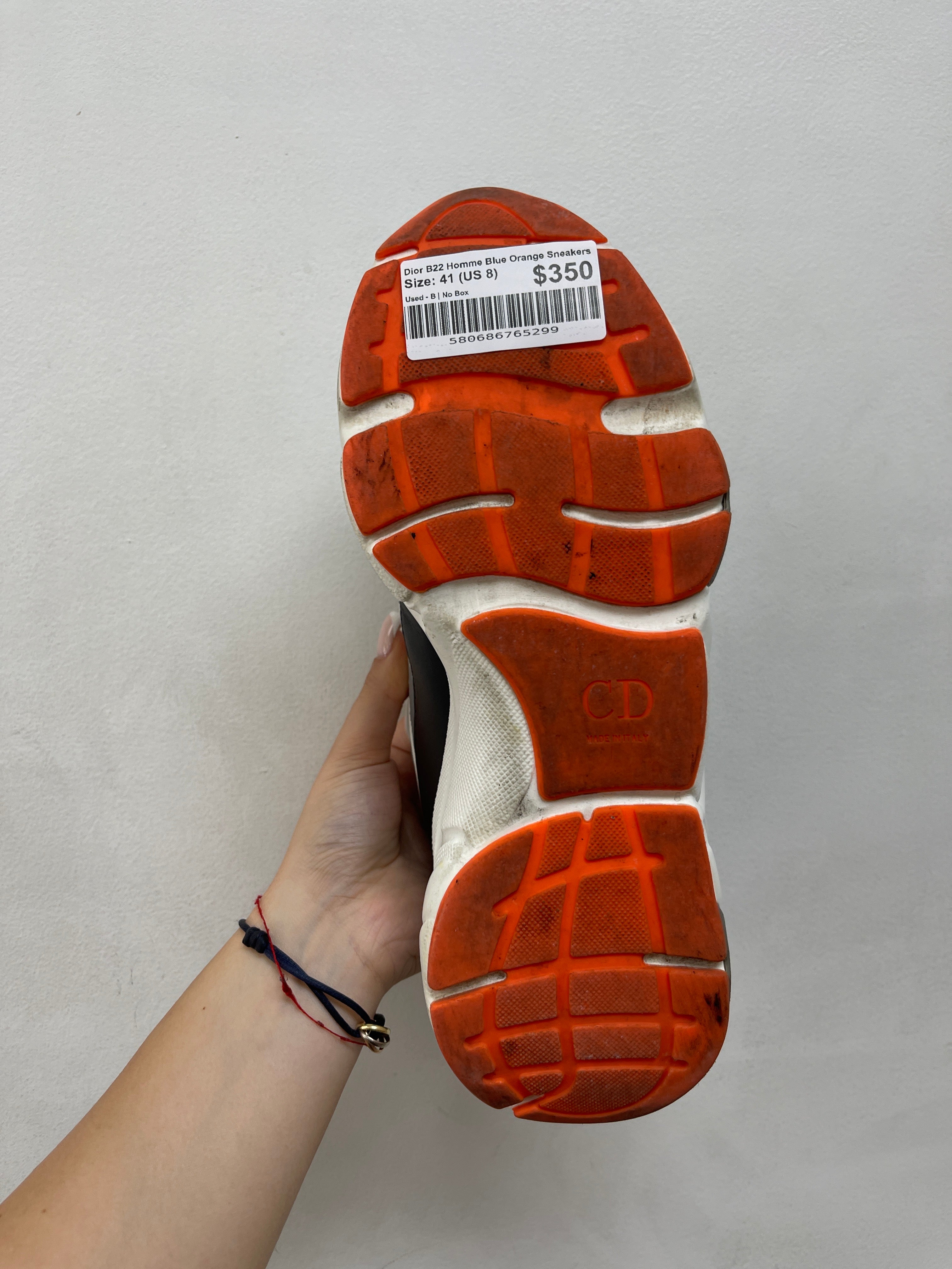 Dior B22 Homme Blue Orange Sneakers