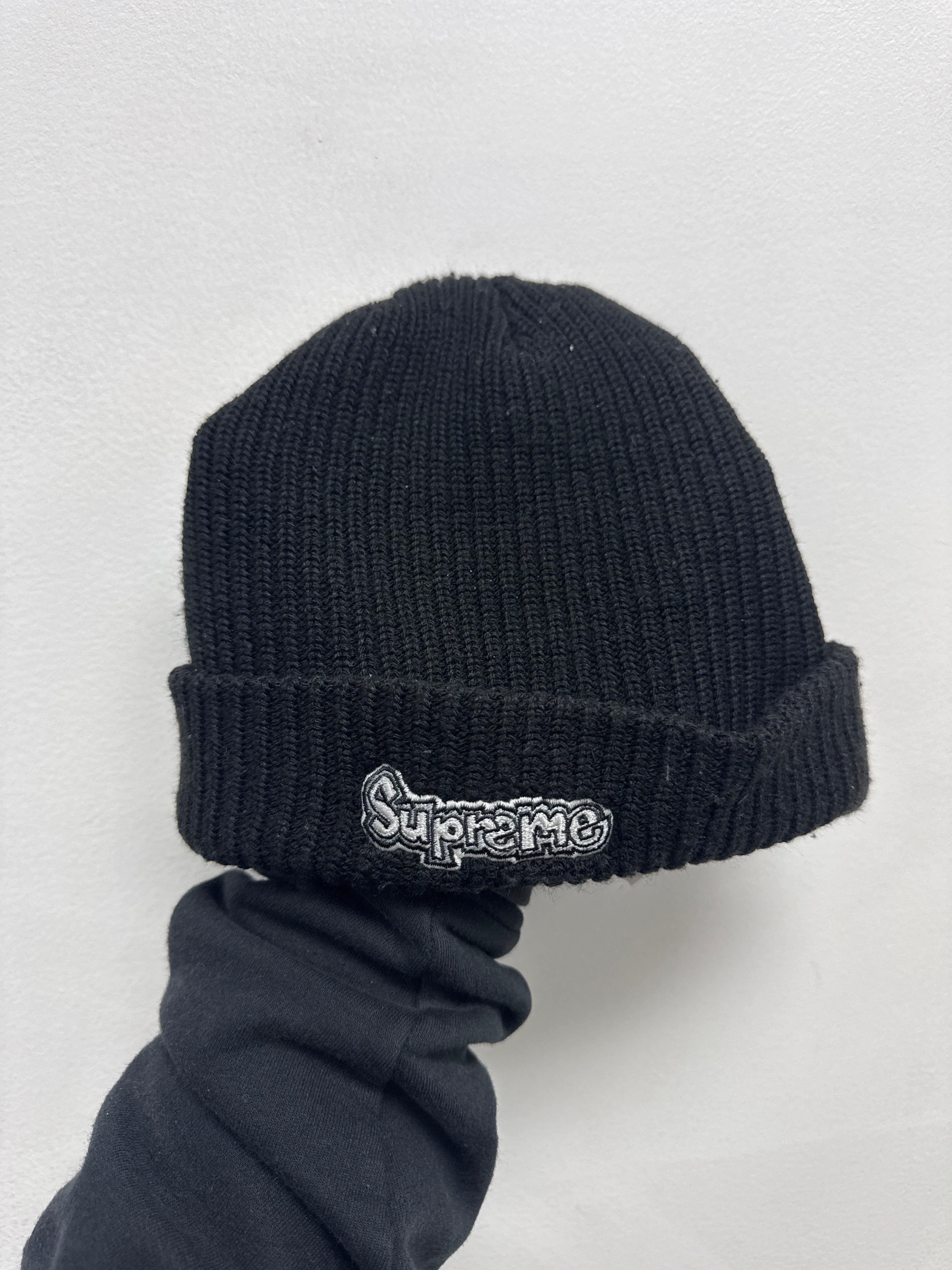 Supreme Black Arc Logo Beanie