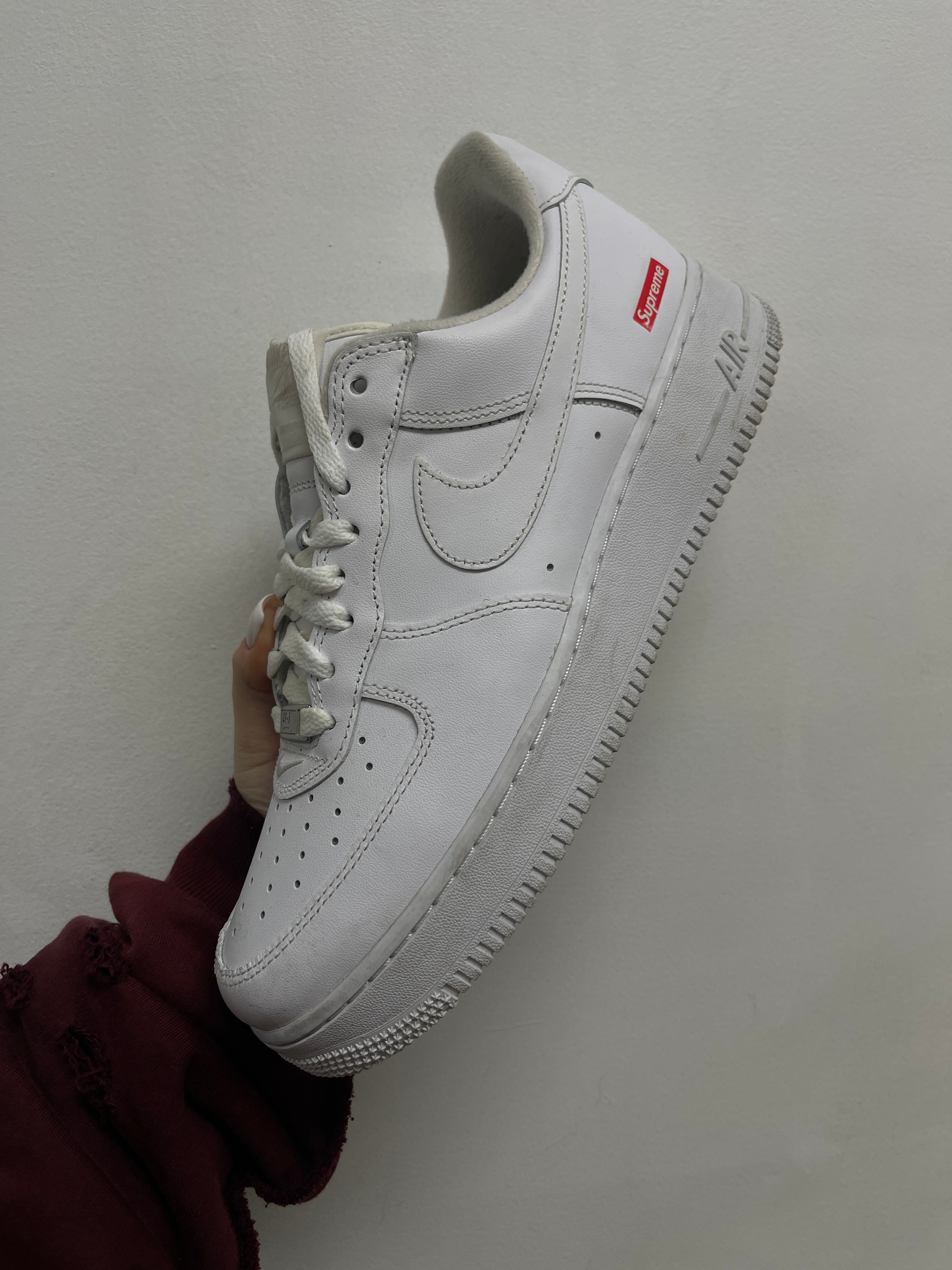 Nike Supreme AF1 White Sneakers