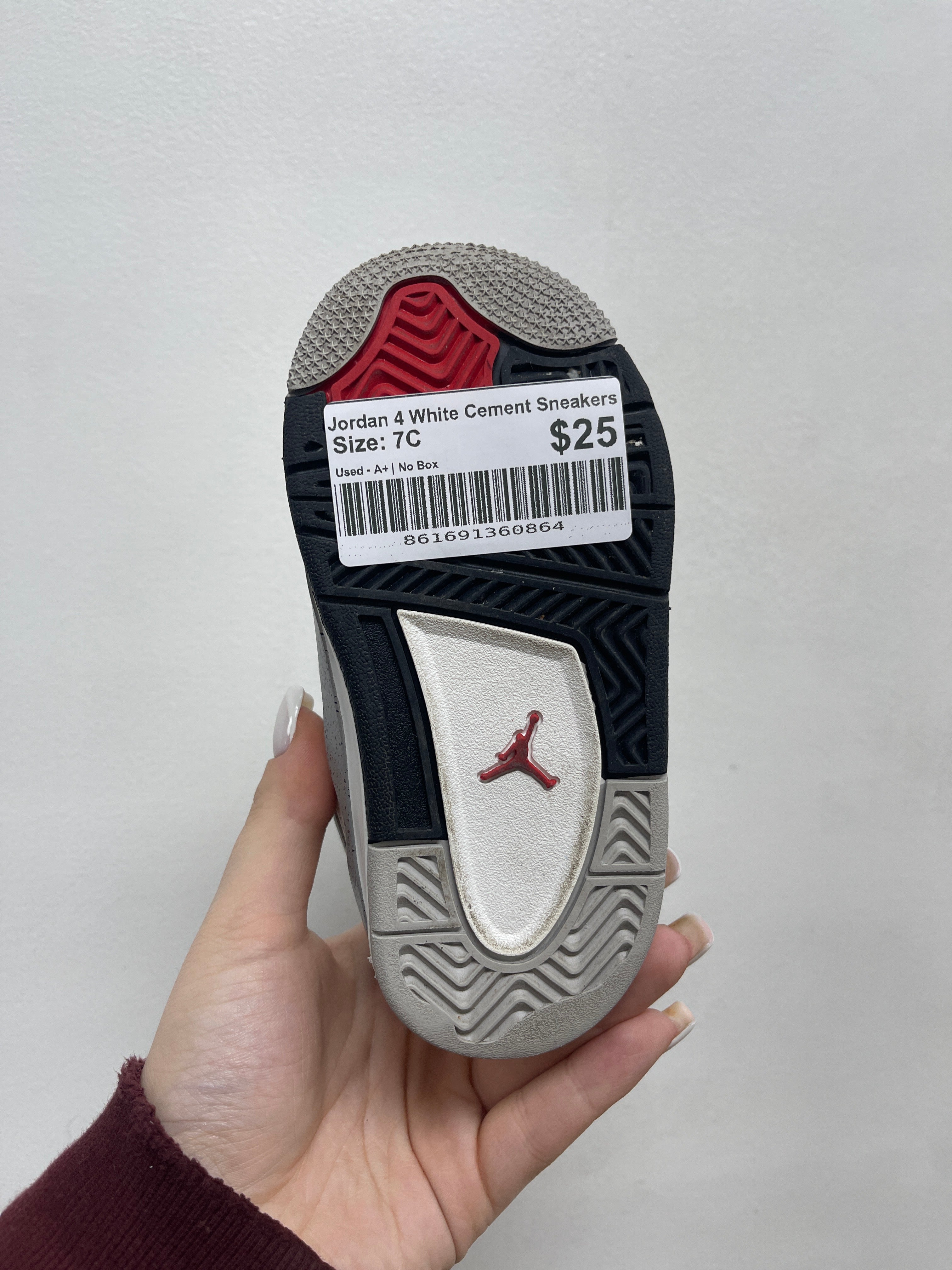 Jordan 4 White Cement Sneakers