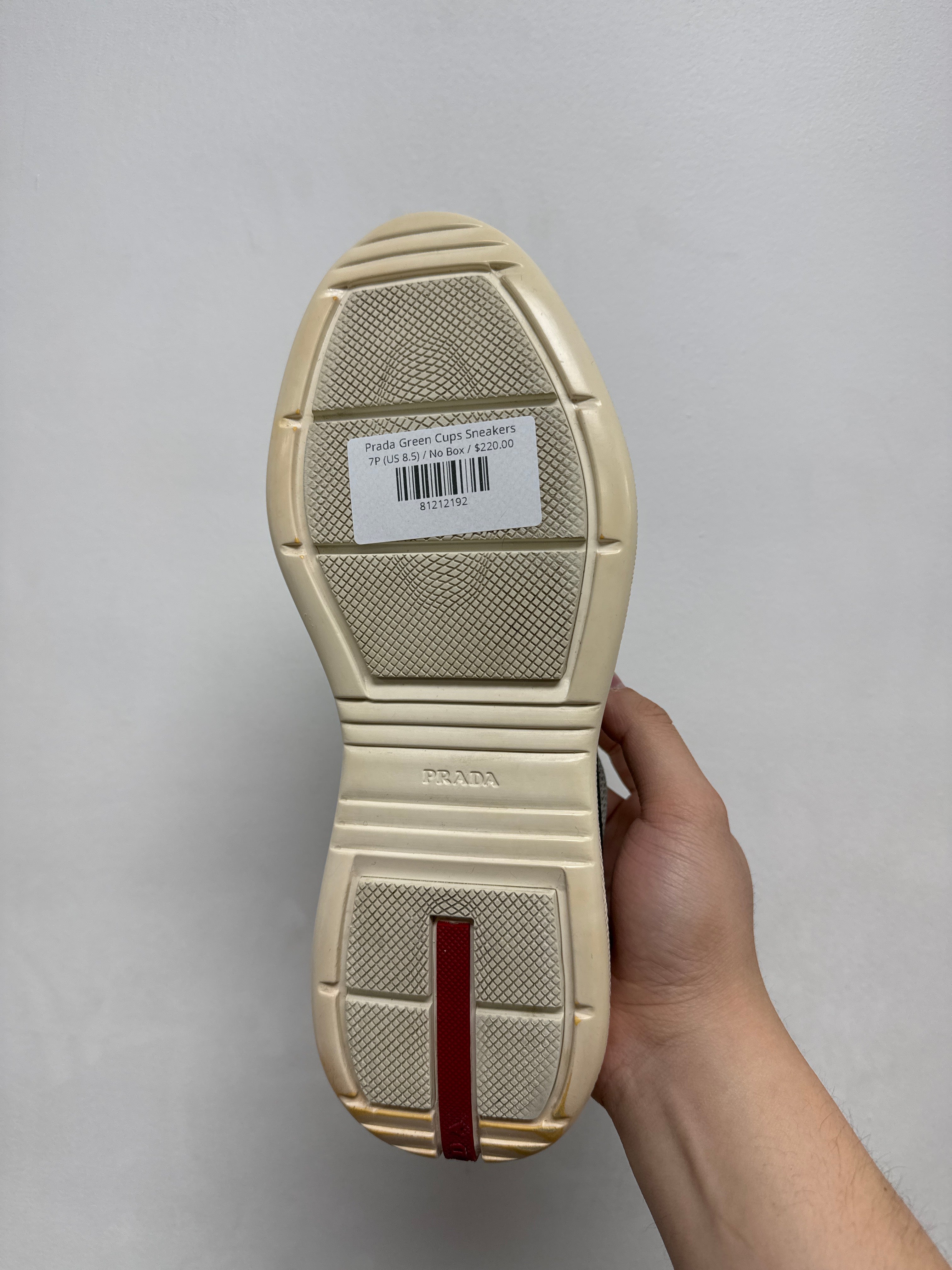 Prada Green Cups Sneakers
