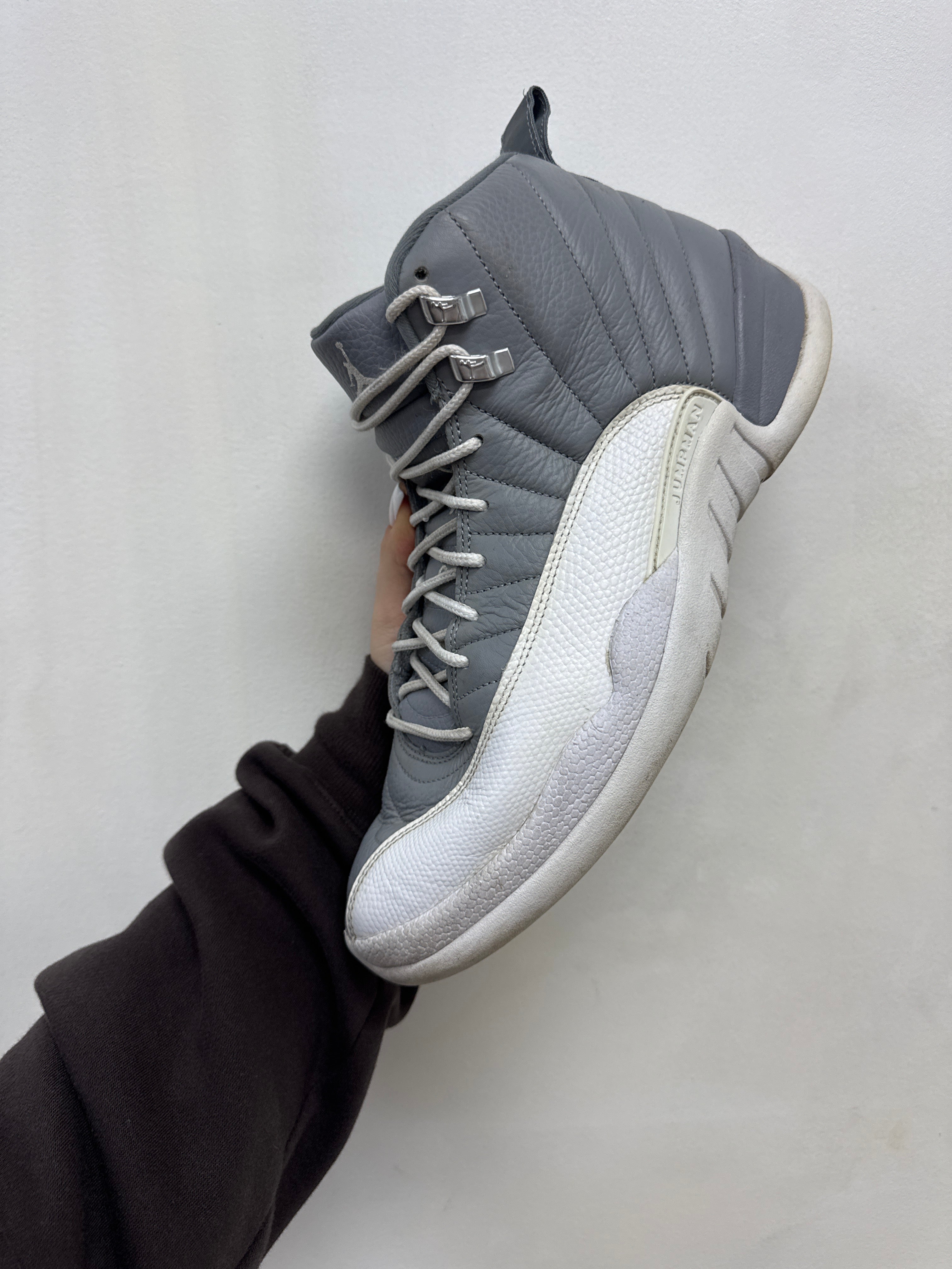 Jordan 12 Stealth Grey Sneakers