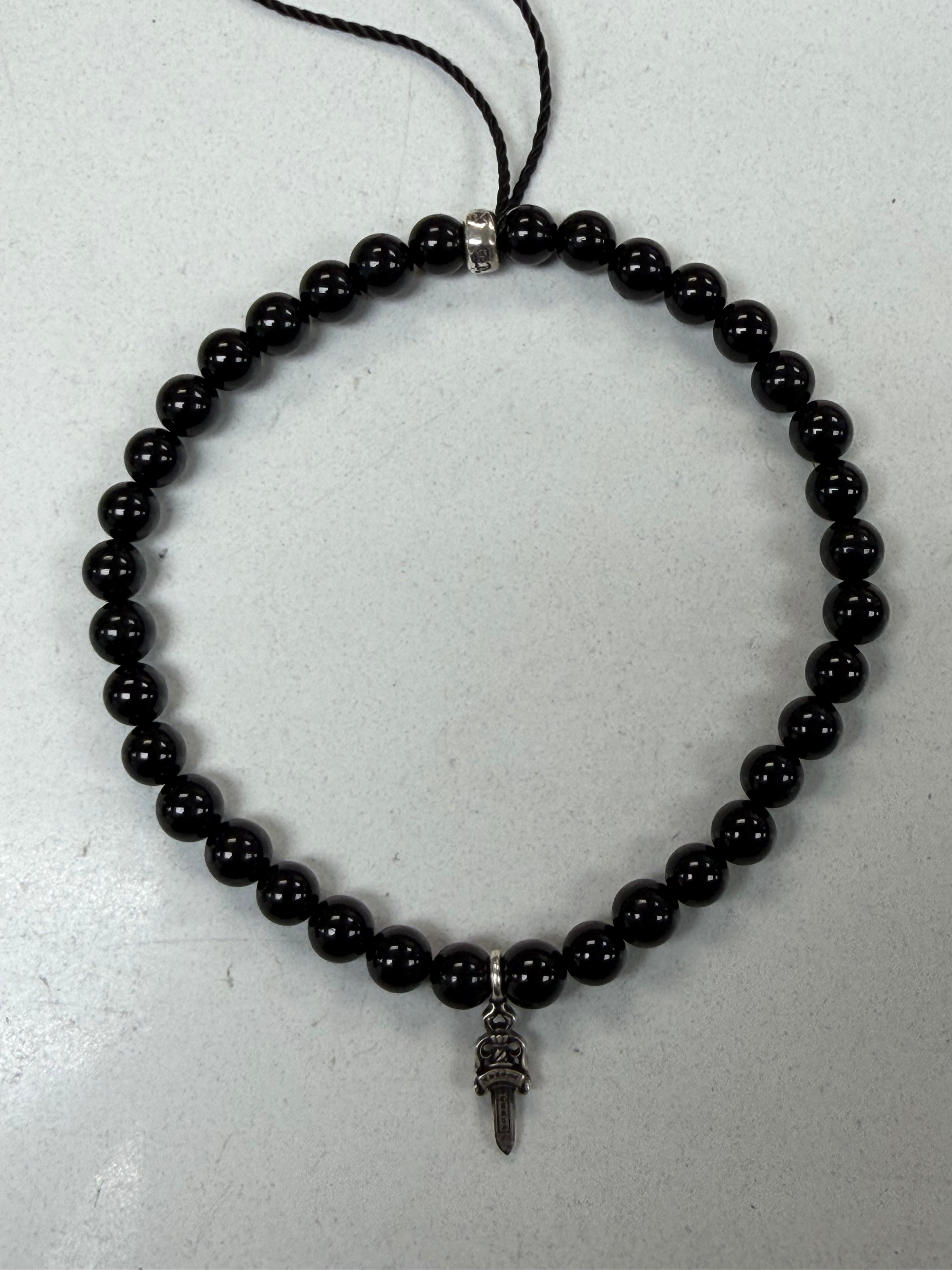 Chrome Hearts Baby Fat Dagger Bead Brace Bracelet