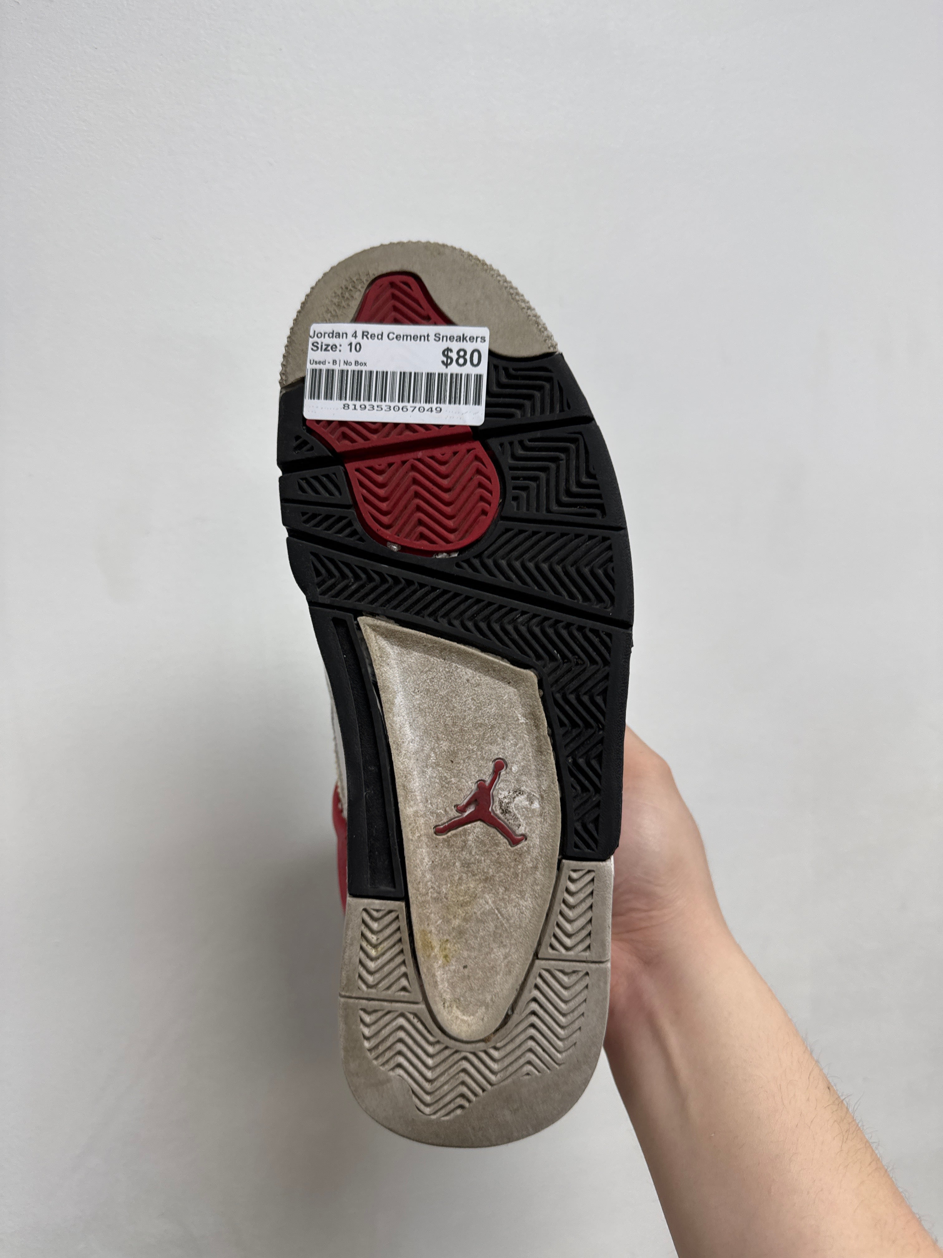 Jordan 4 Red Cement Sneakers
