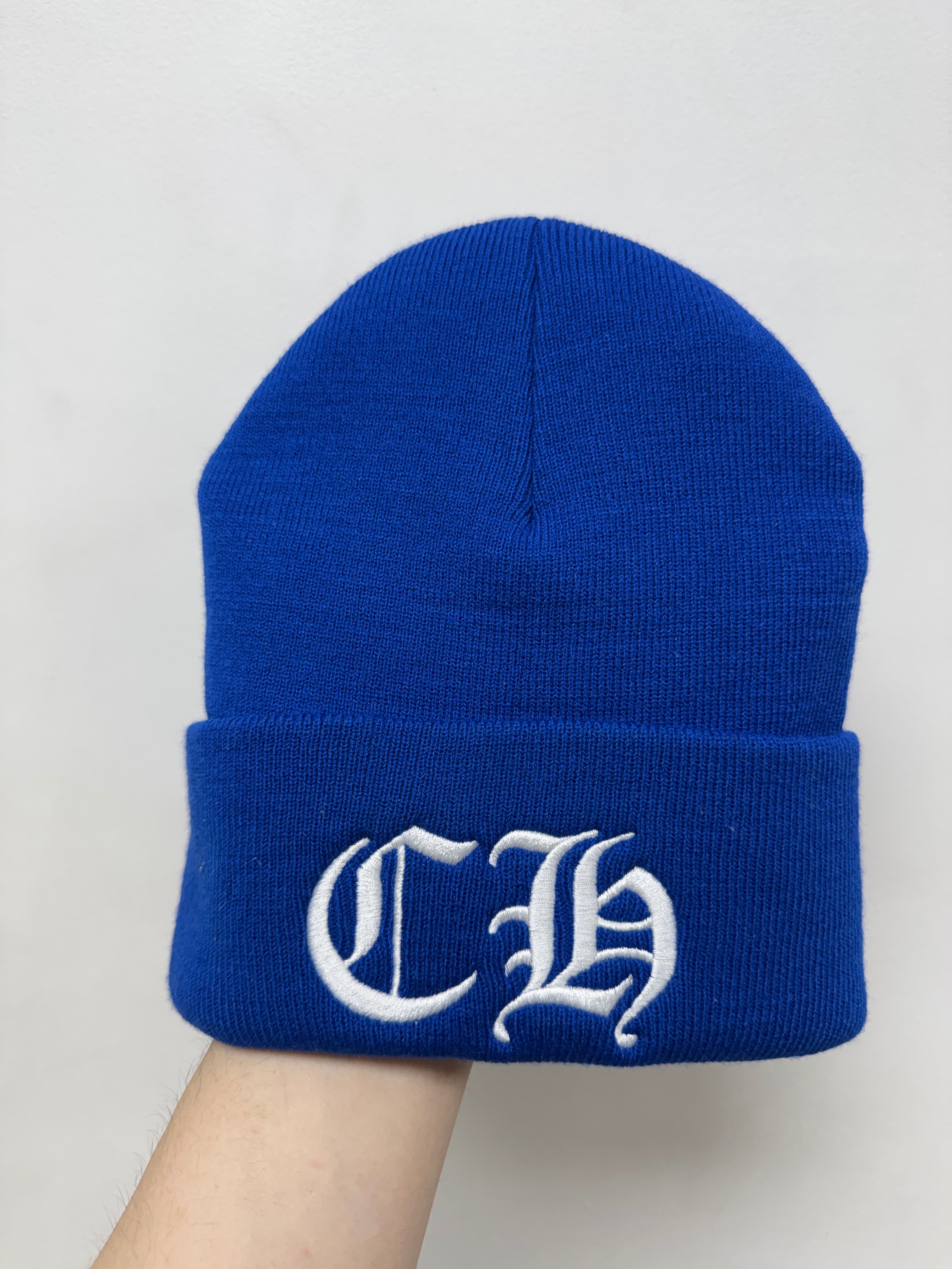 Chrome Hearts Blue White CH Beanie