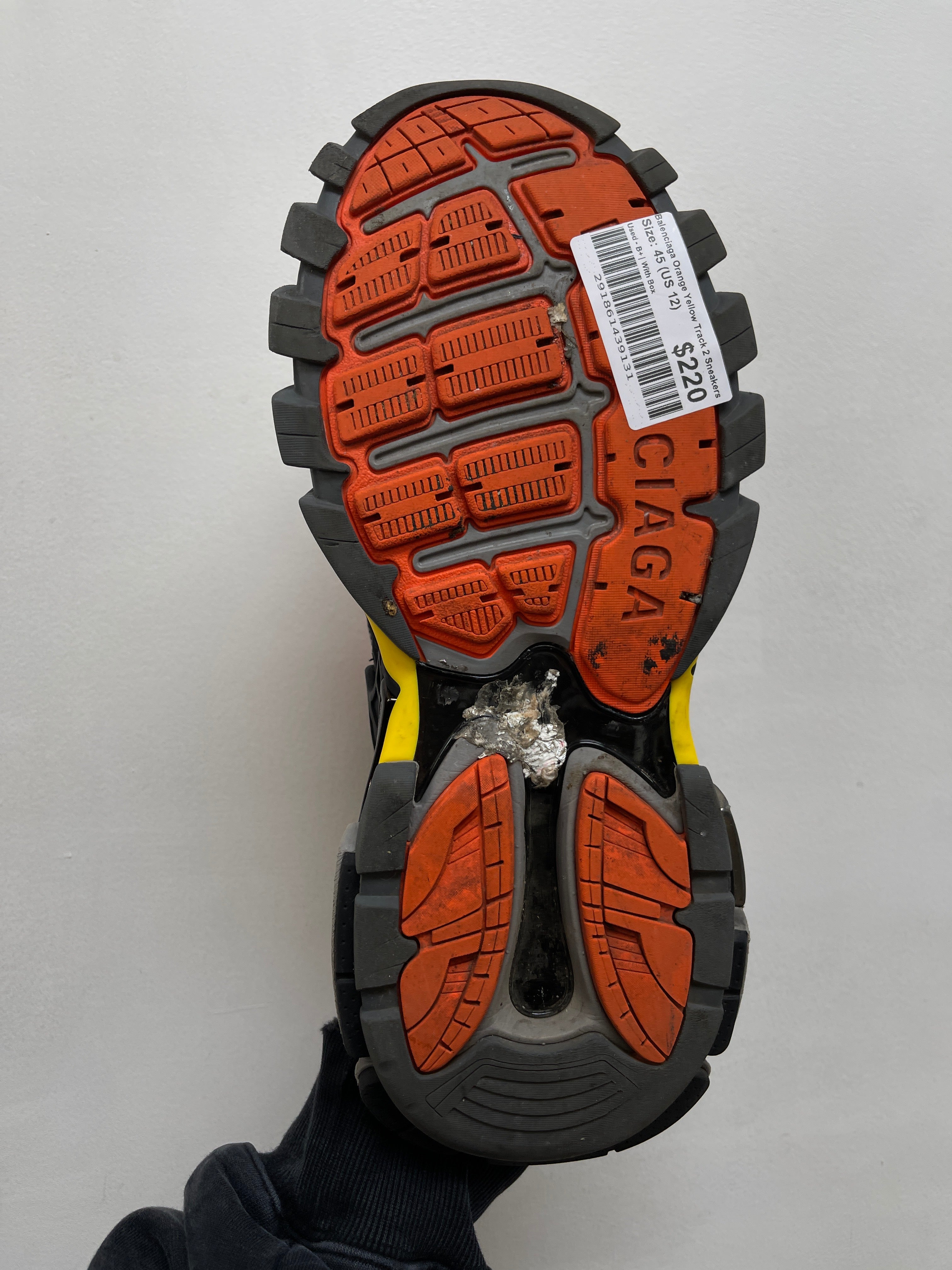 Balenciaga Orange Yellow Track 2 Sneakers