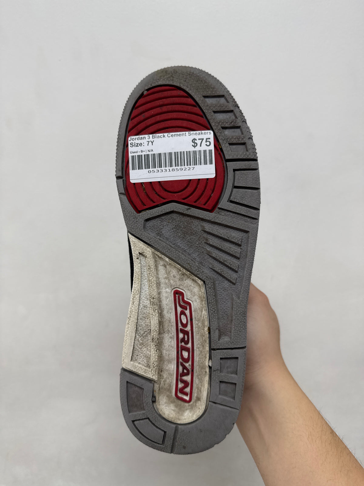 Jordan 3 Black Cement Sneakers