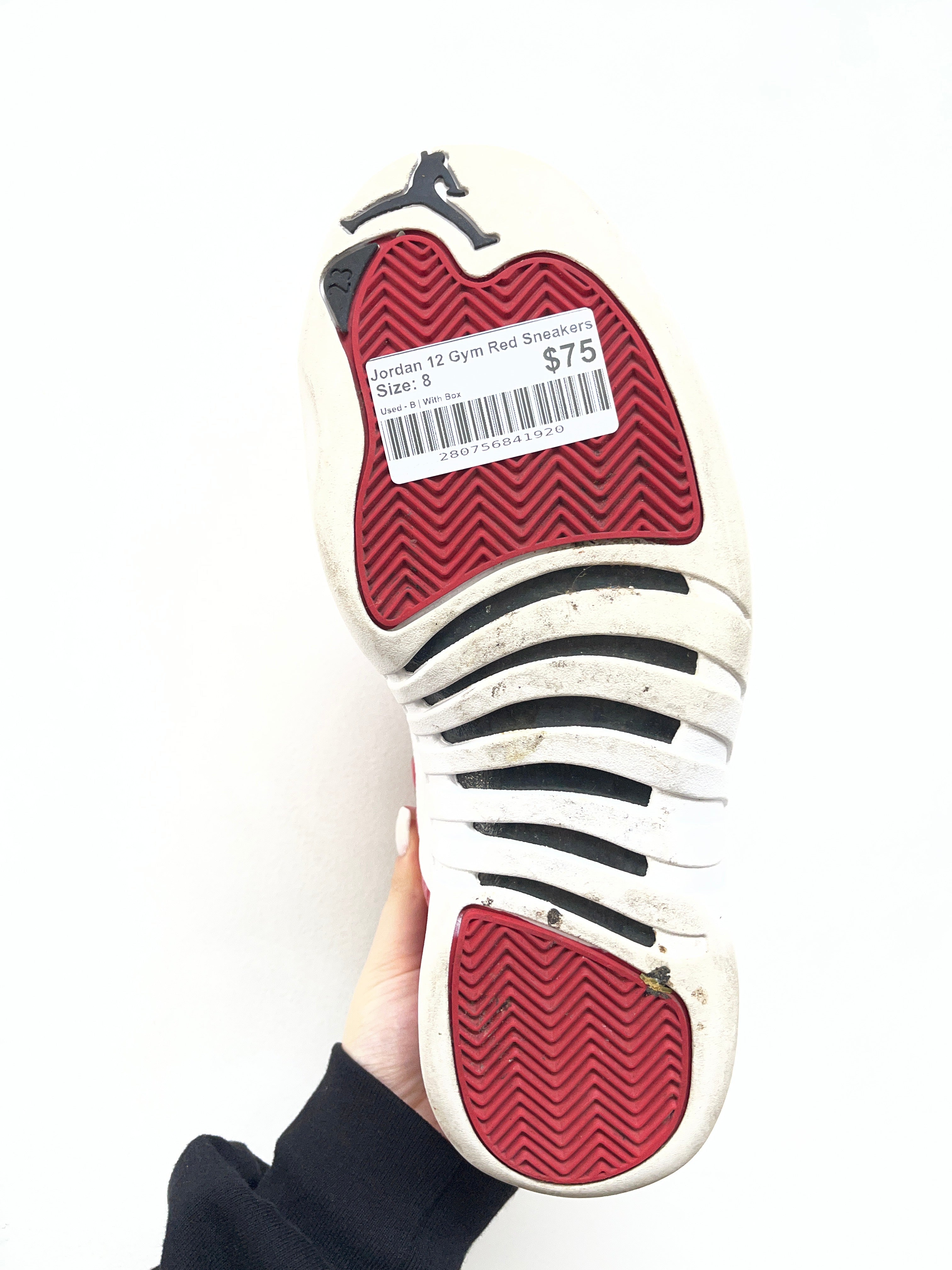 Jordan 12 Gym Red Sneakers