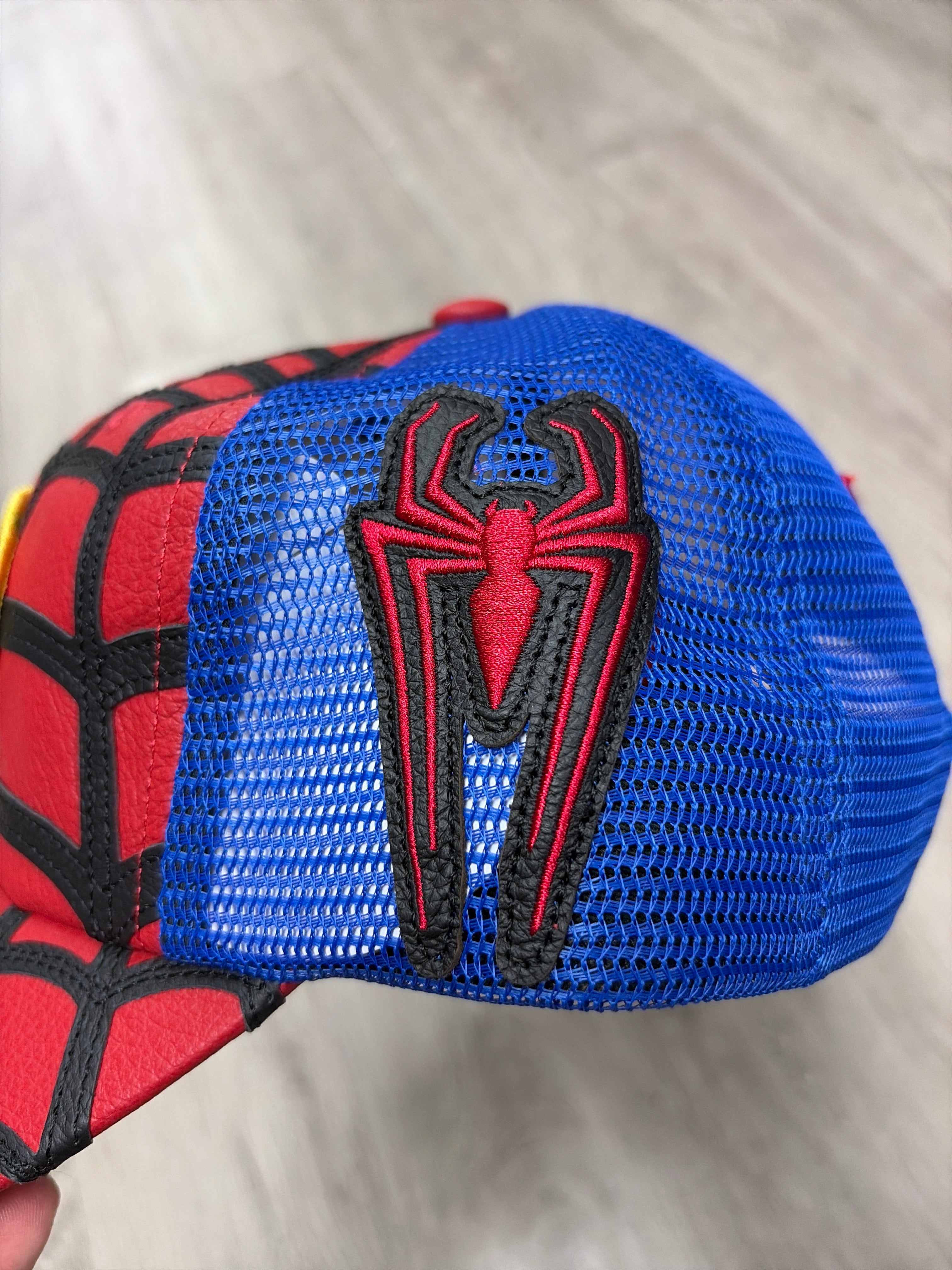 Supreme x Vanson x Spiderman Mesh Red 6 Panel Hat
