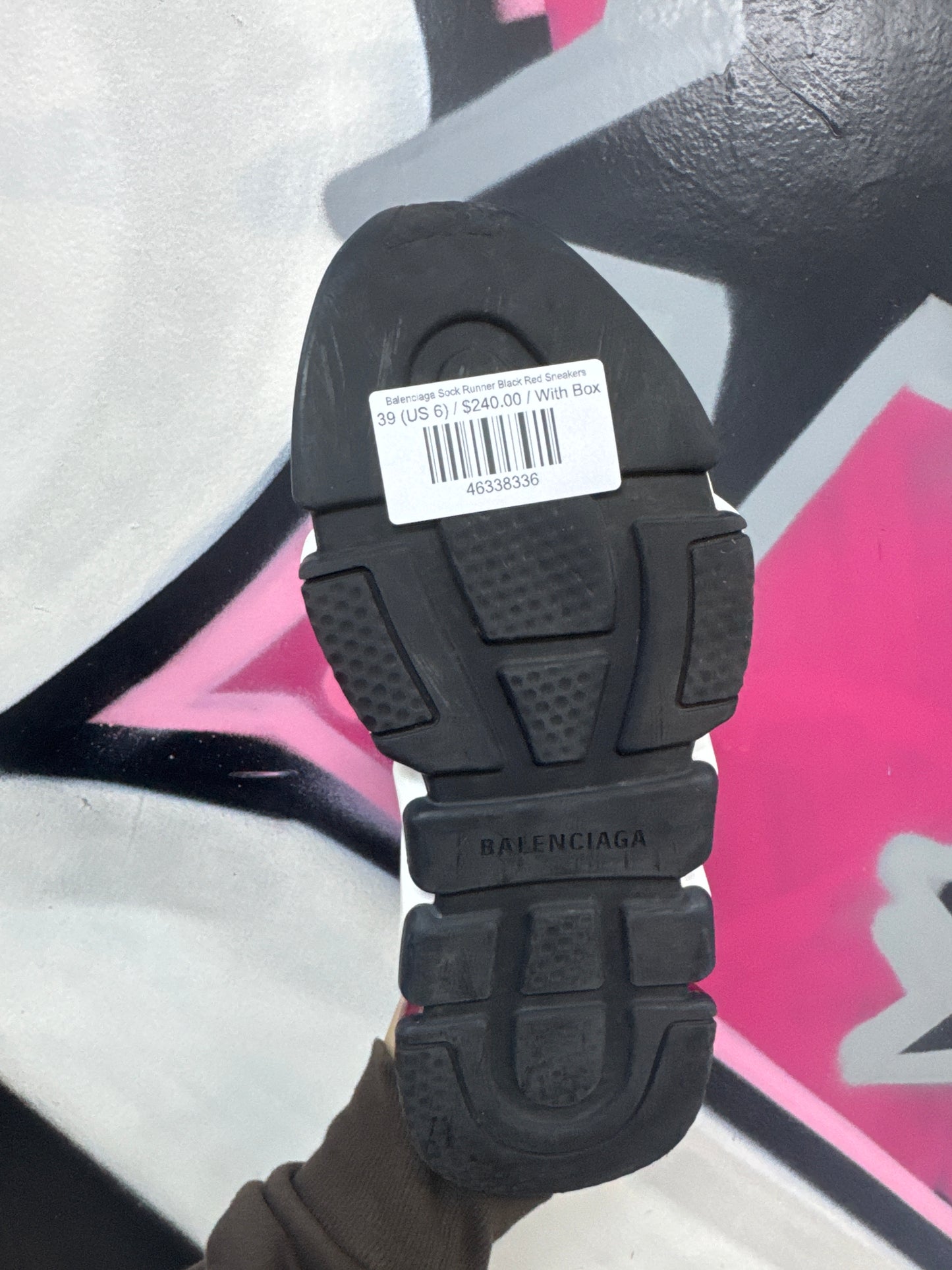 Balenciaga Sock Runner Black Red Sneakers