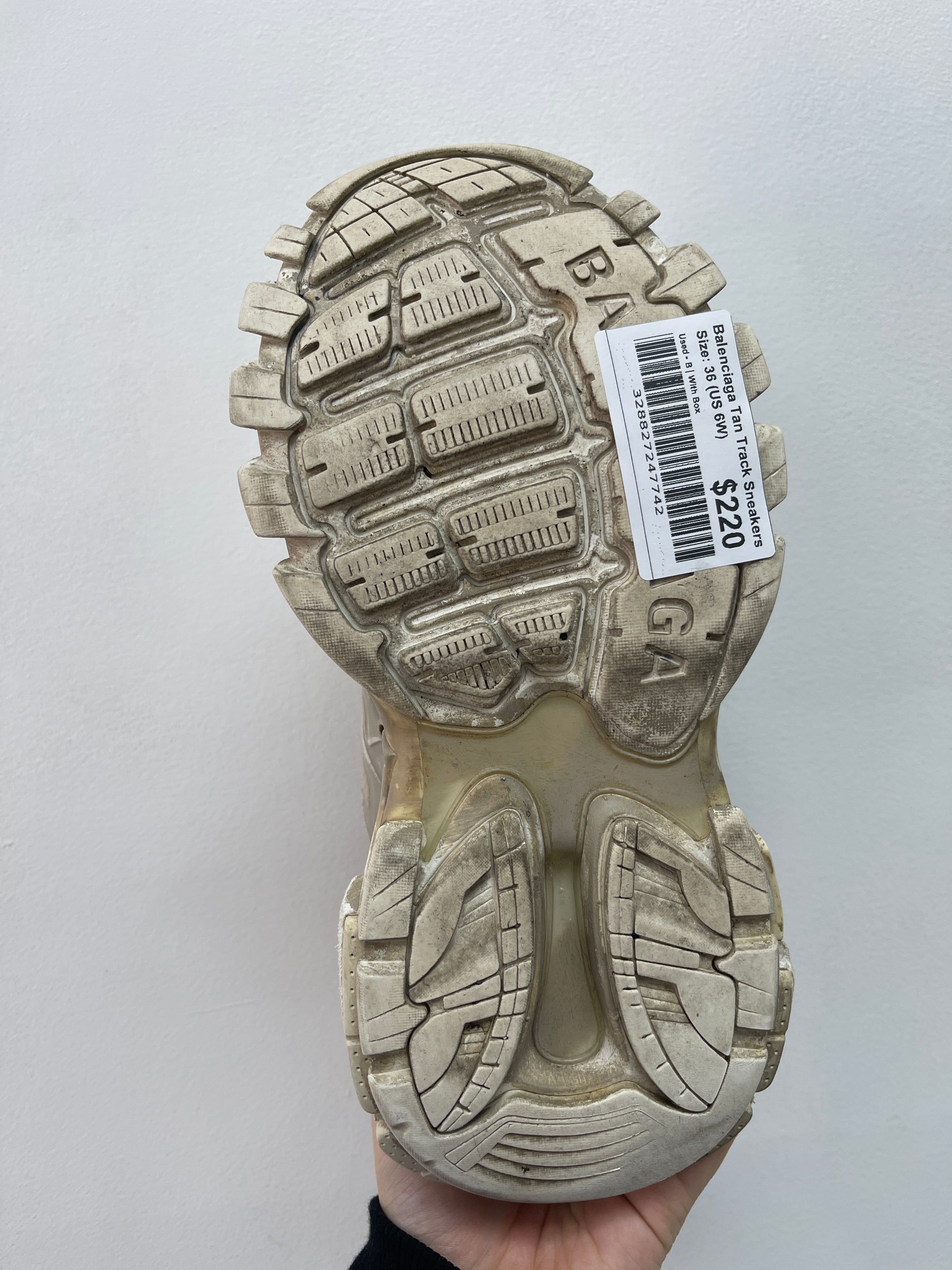 Balenciaga Tan Track Sneakers