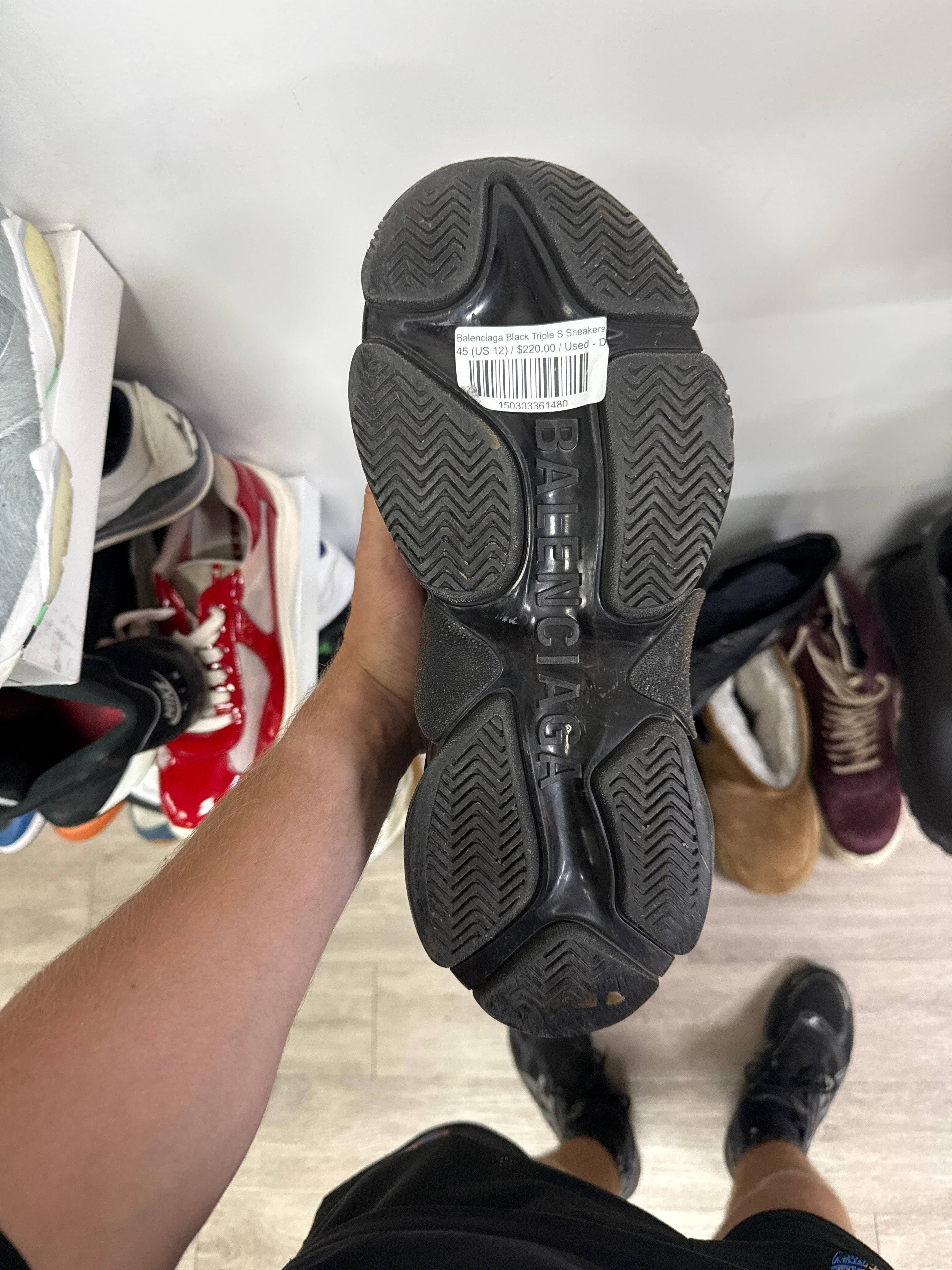 Balenciaga Black Triple S Sneakers