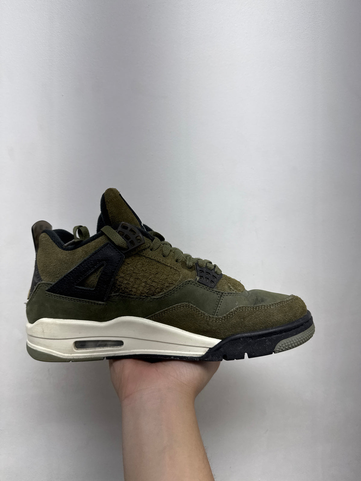 Jordan 4 Medium Olive Sneakers