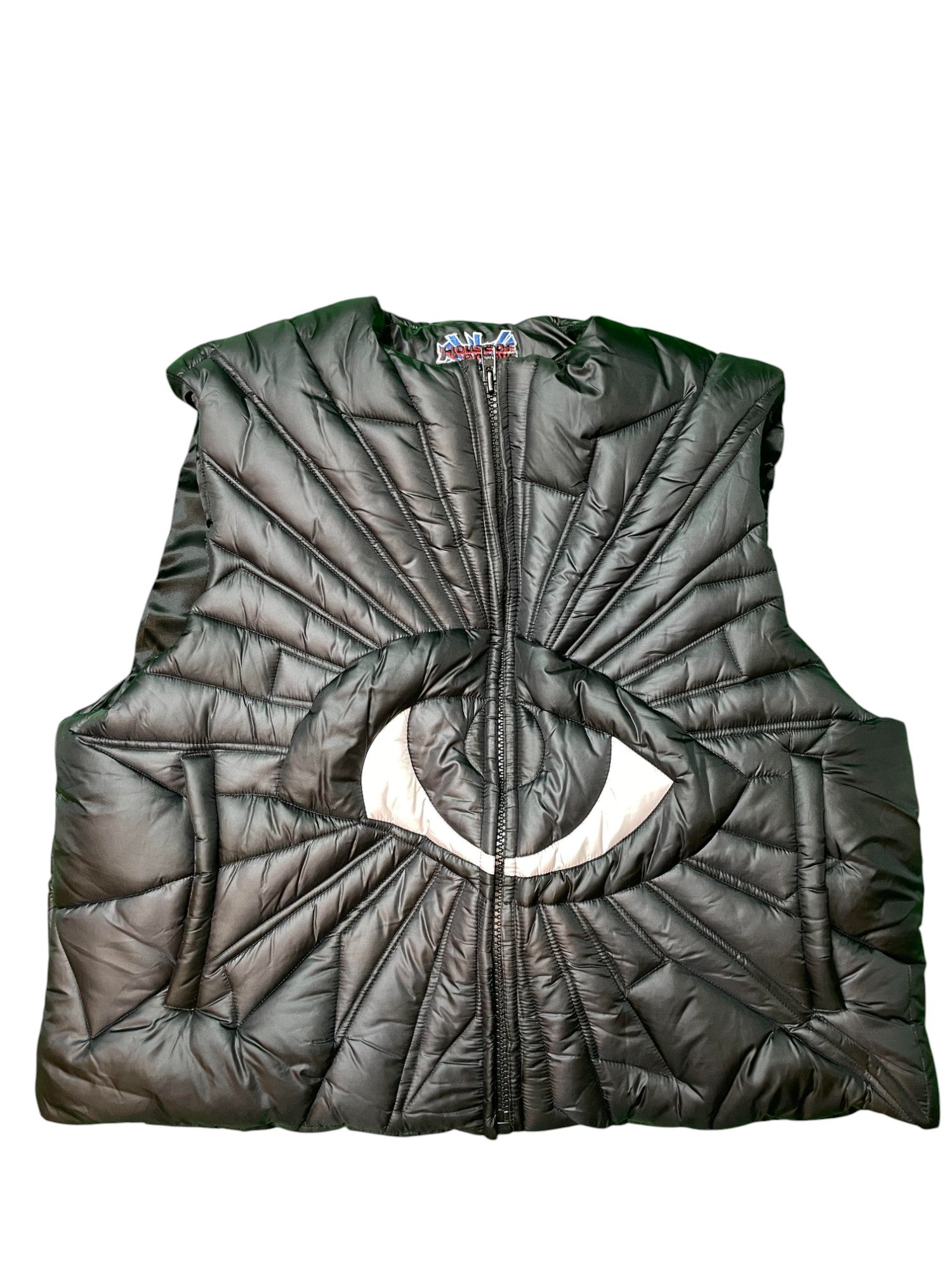 House Of Errors "Eye" Black Puffer Vest