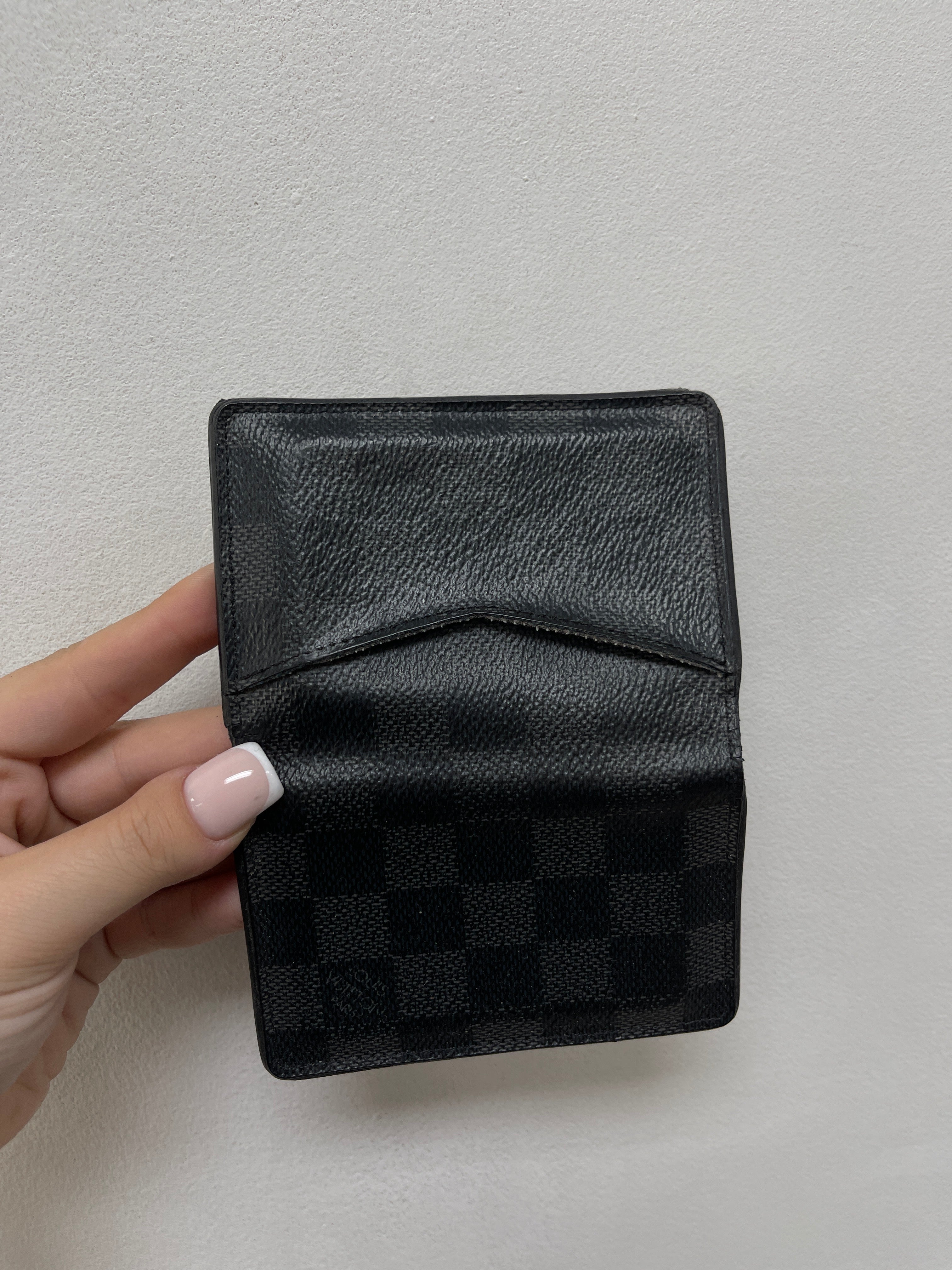 Louis Vuitton Black Damier Pocket Organizer Wallet