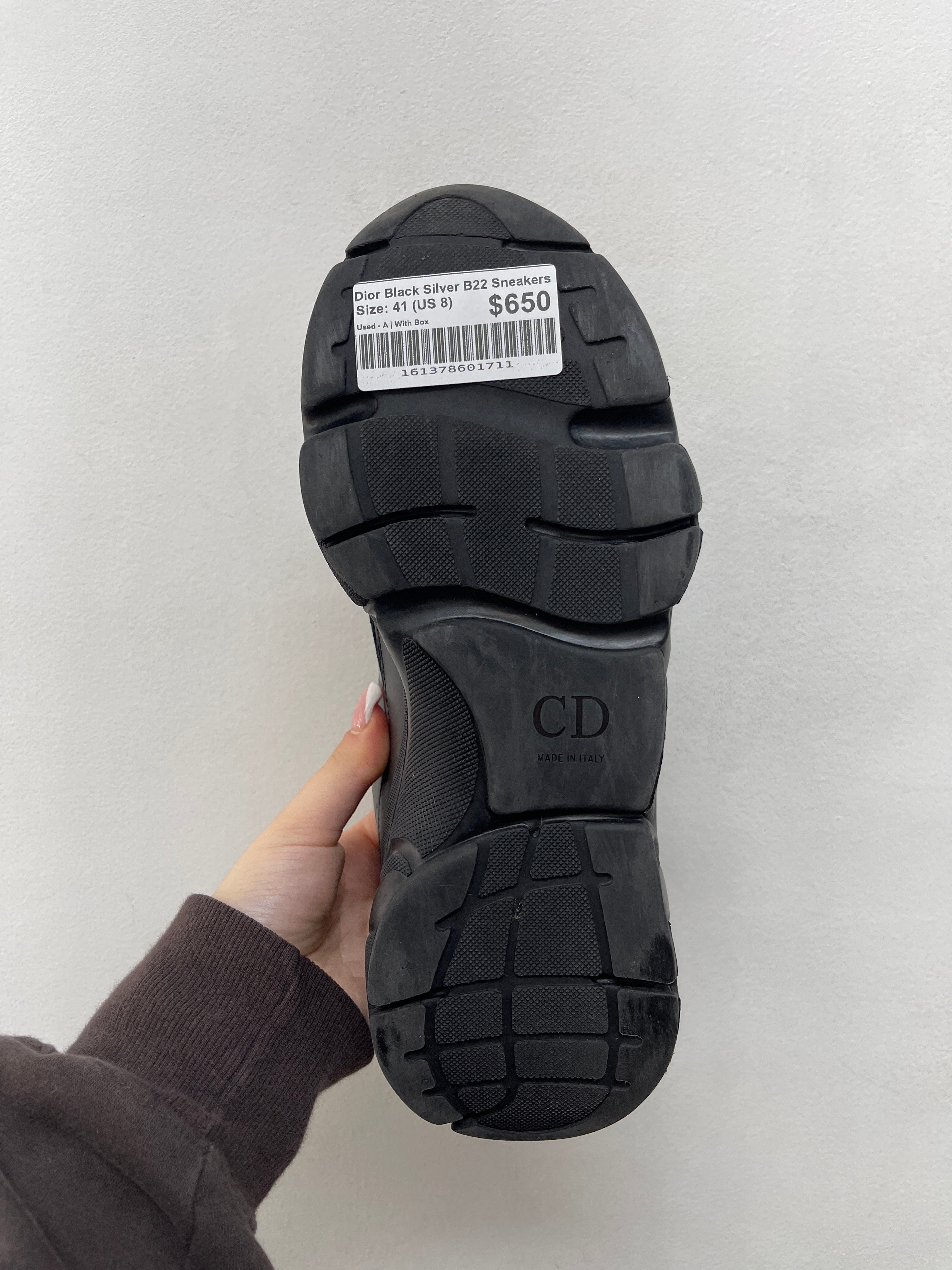 Dior Black Silver B22 Sneakers