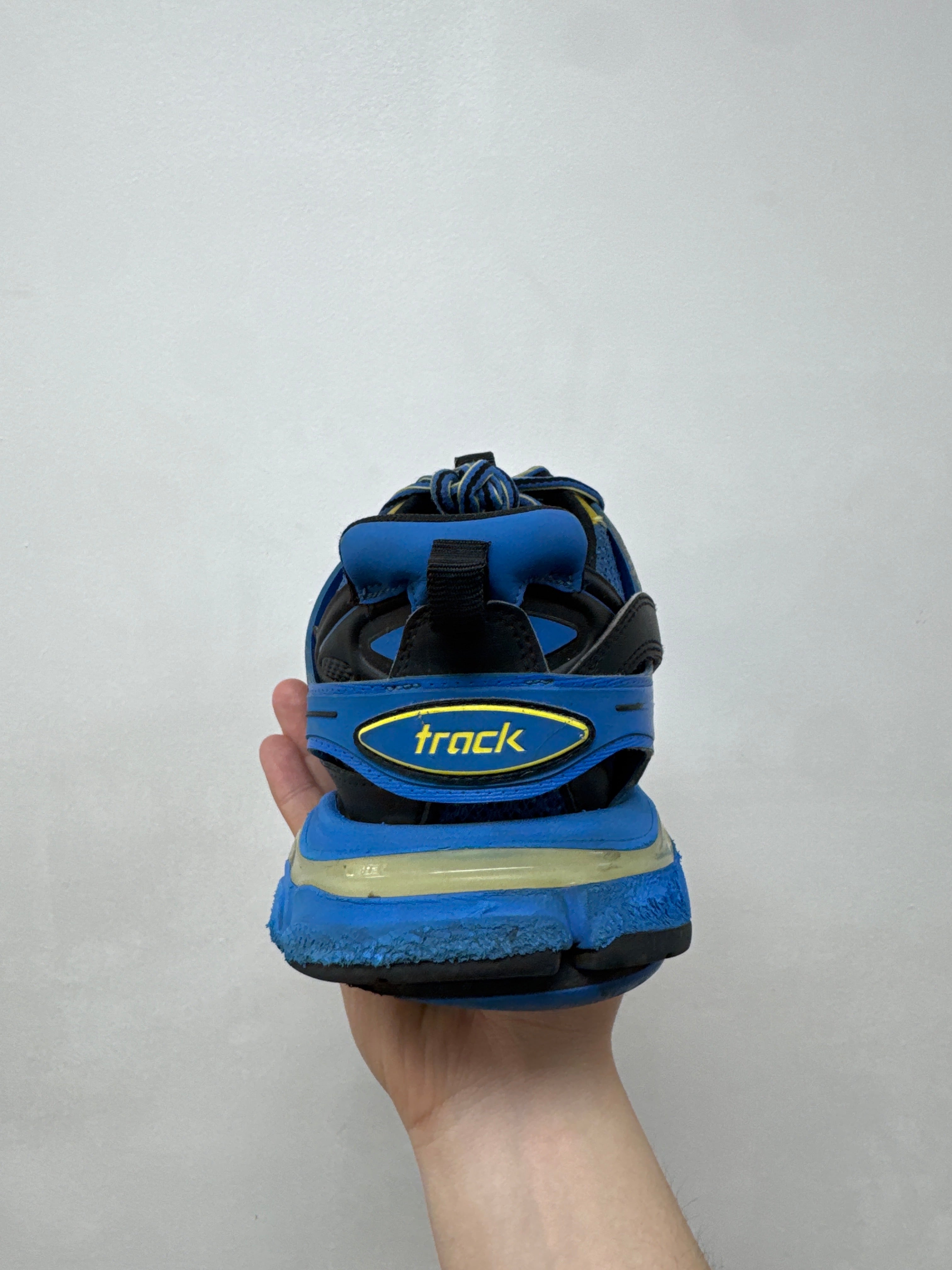 Balenciaga Blue Yellow Track Sneakers