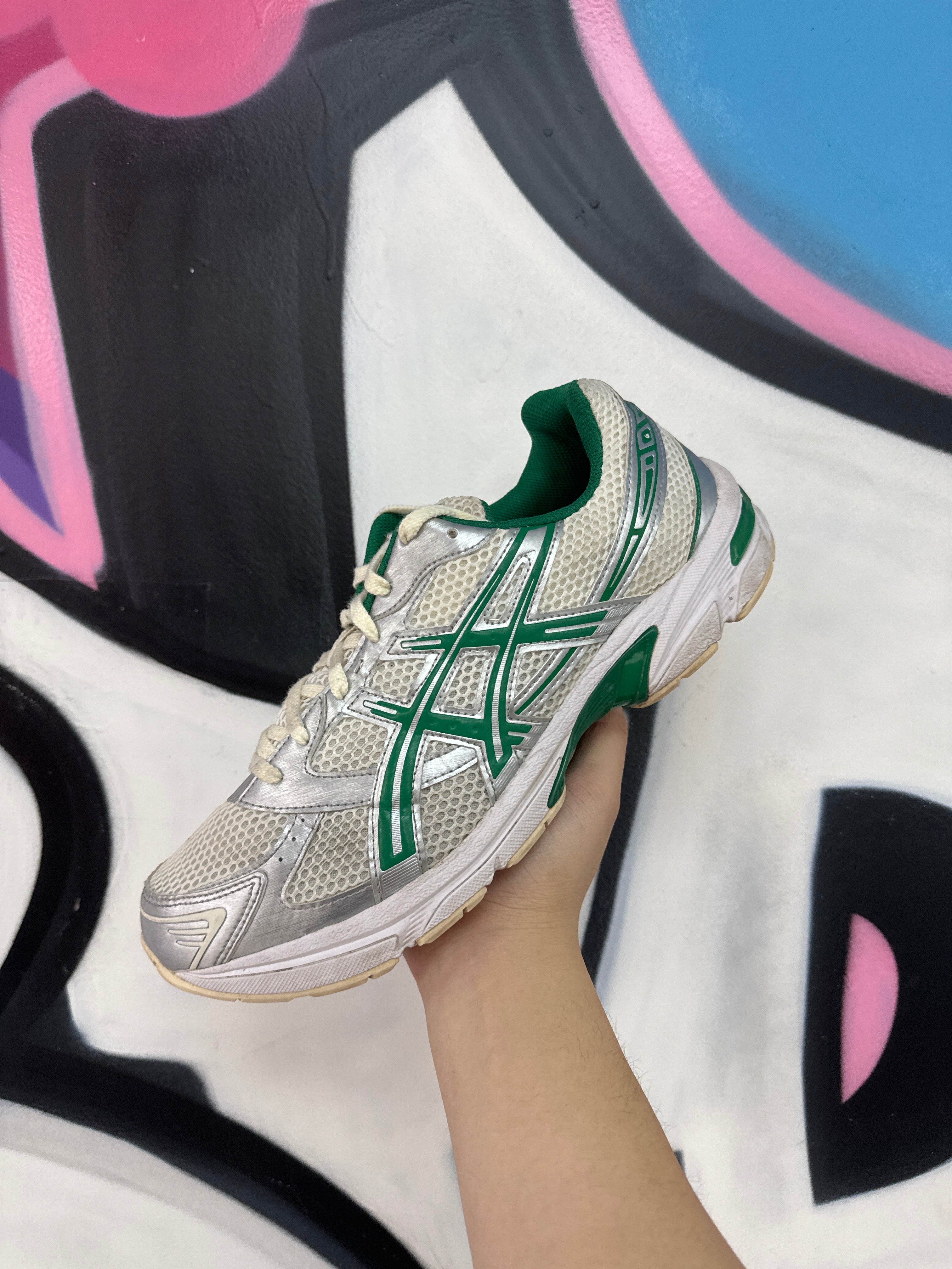 ASICS Gel-1130 Cream Kale Sneakers
