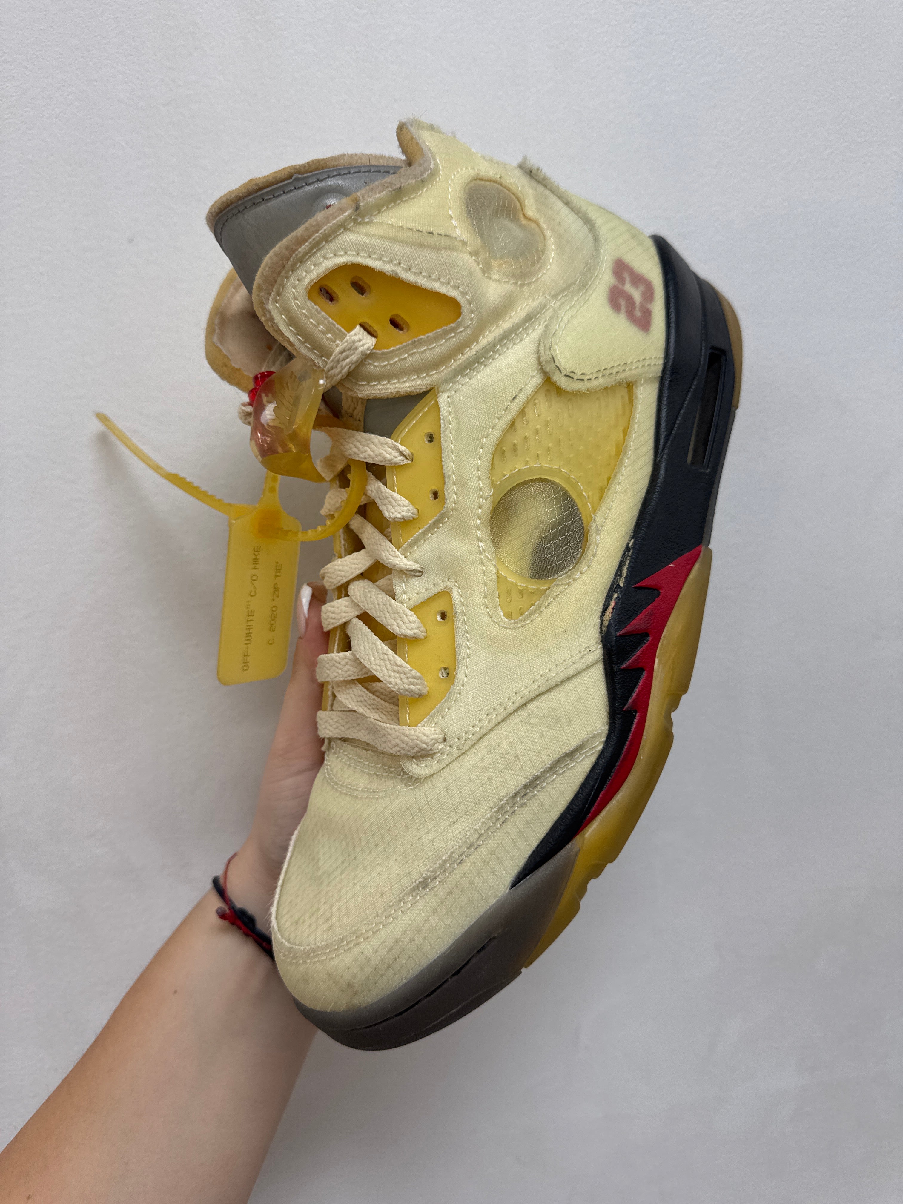Jordan 5 Off White Sail Sneakers