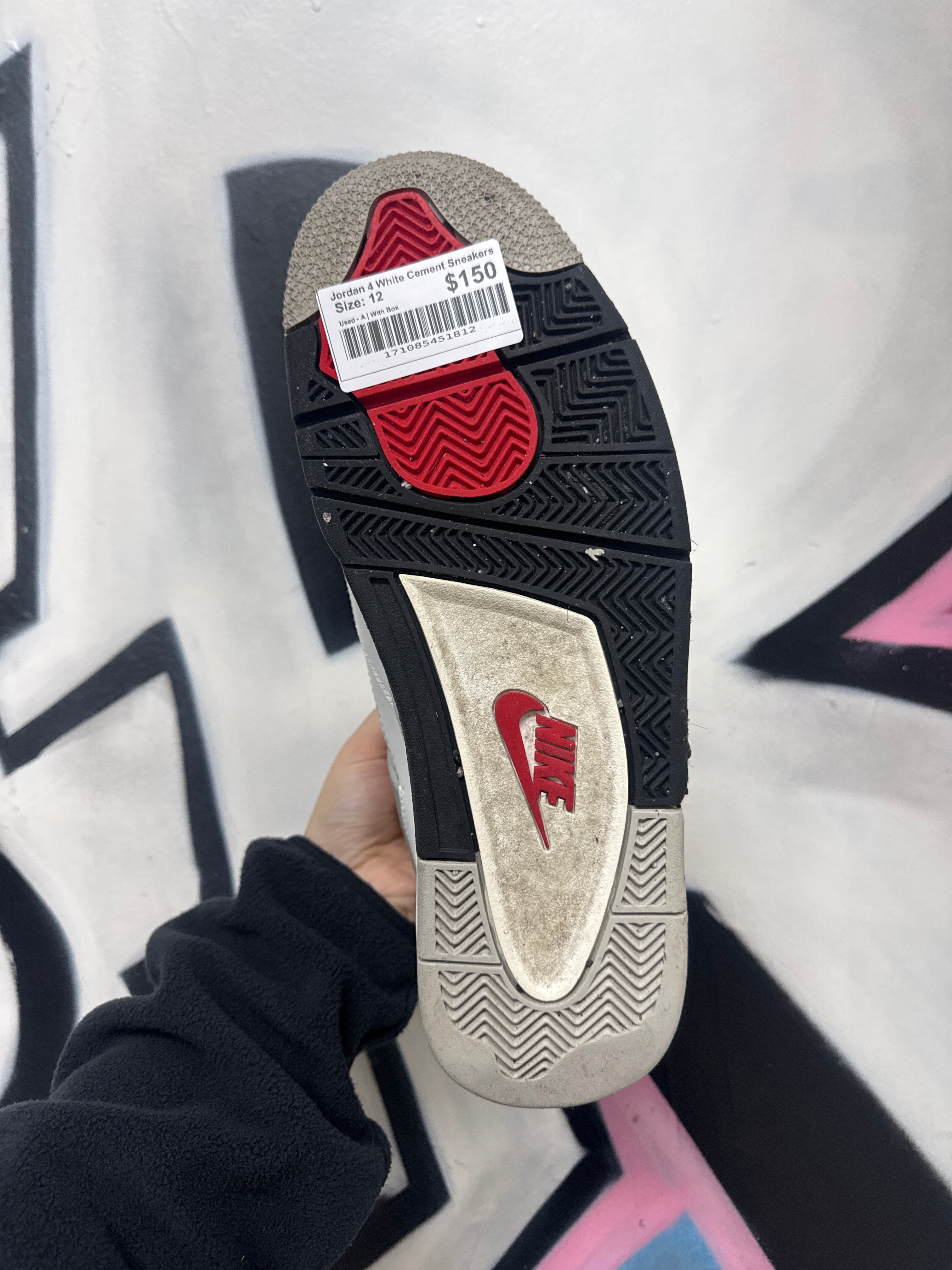 Jordan 4 White Cement Sneakers