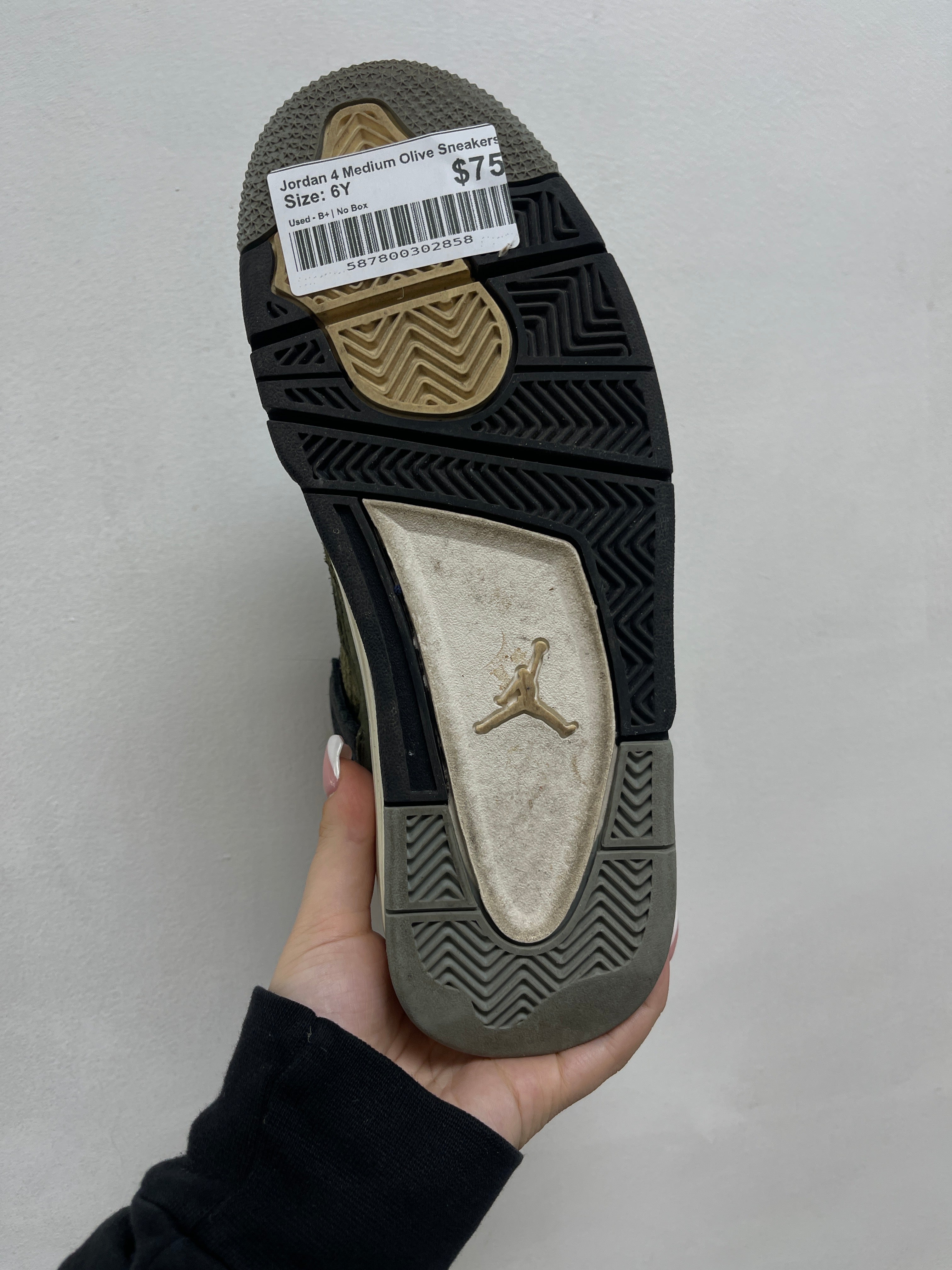 Jordan 4 Medium Olive Sneakers