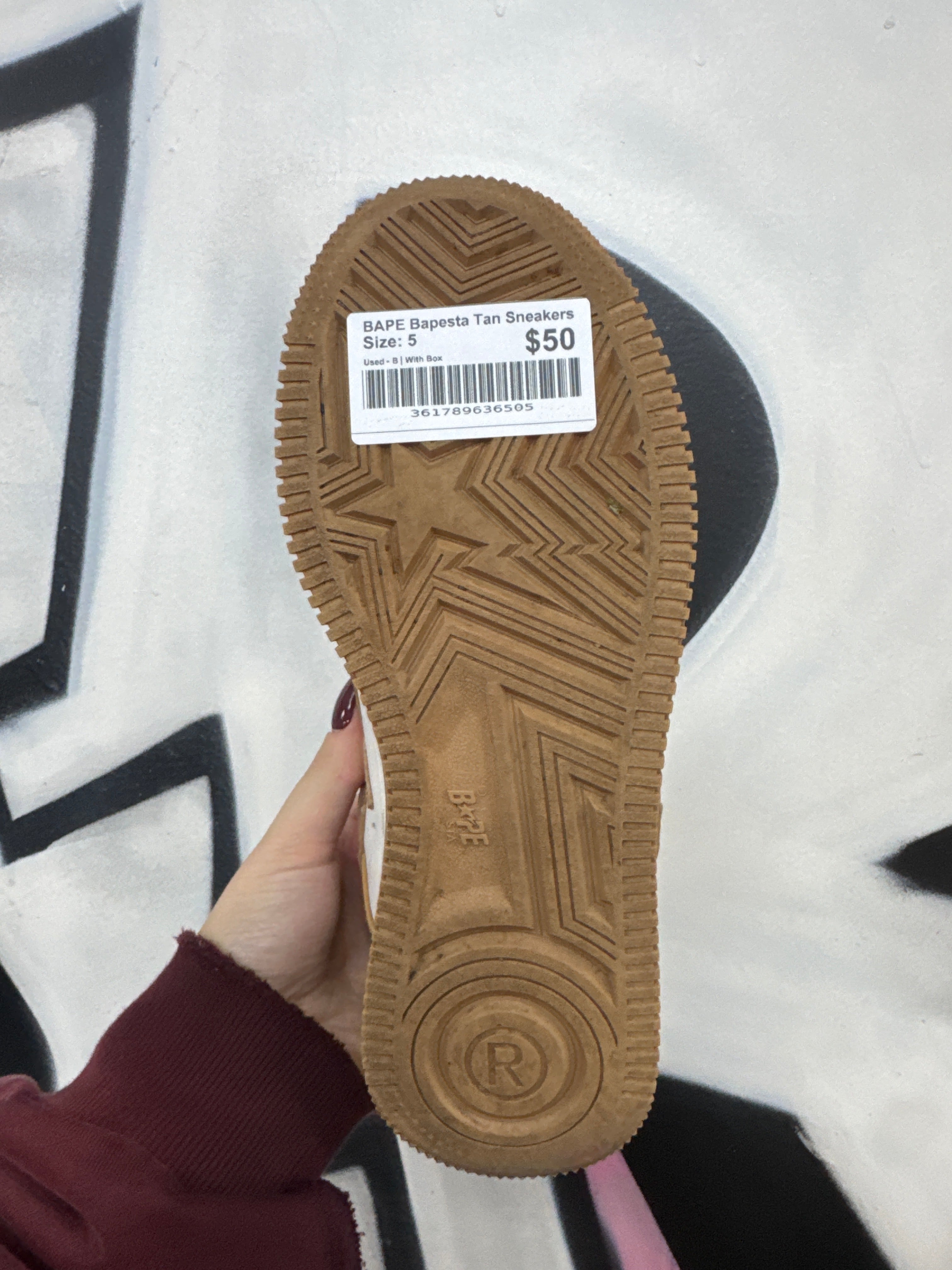 BAPE Bapesta Tan Sneakers