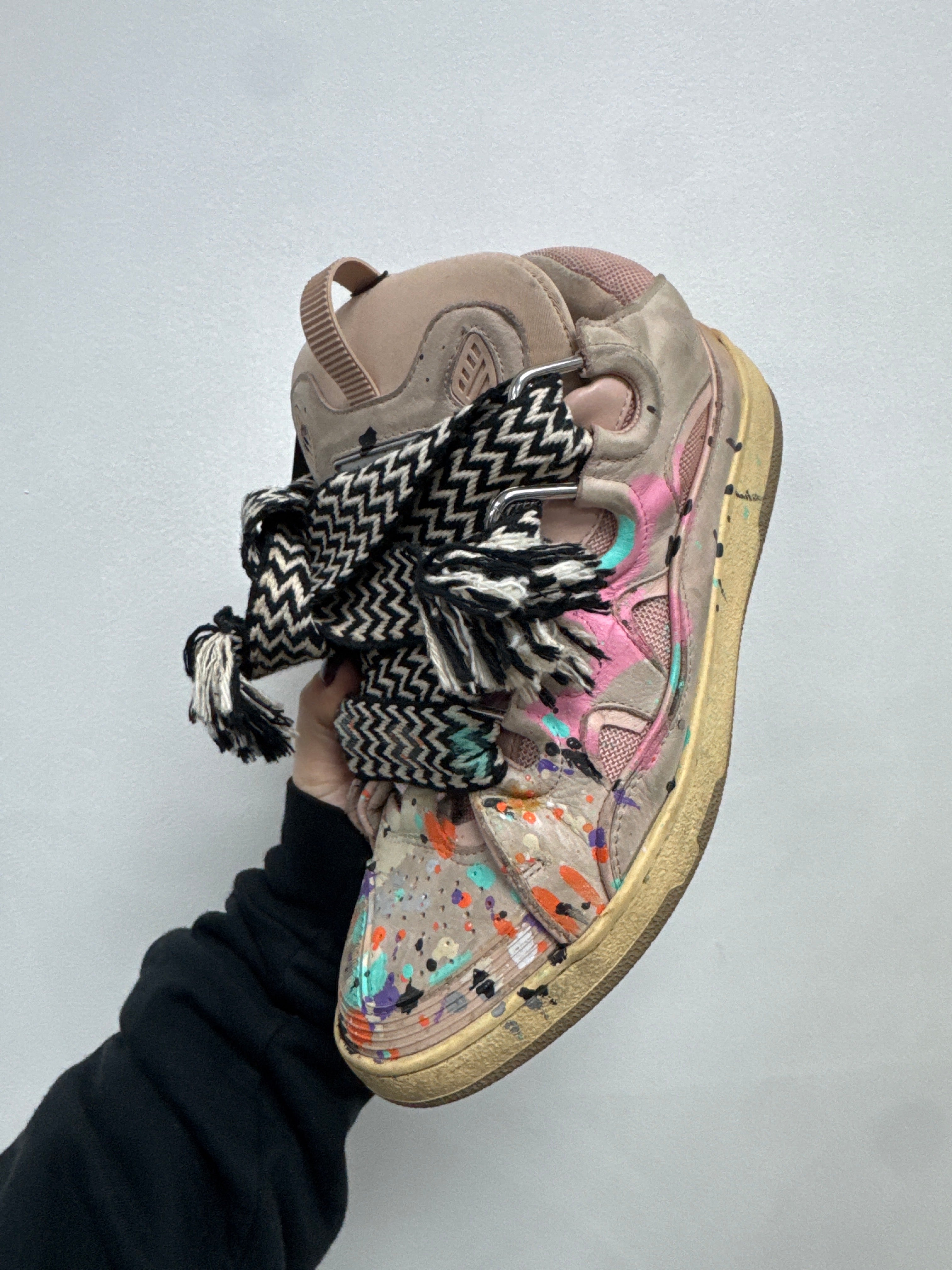 Lanvin Gallery Dept Splatter Curb Sneakers