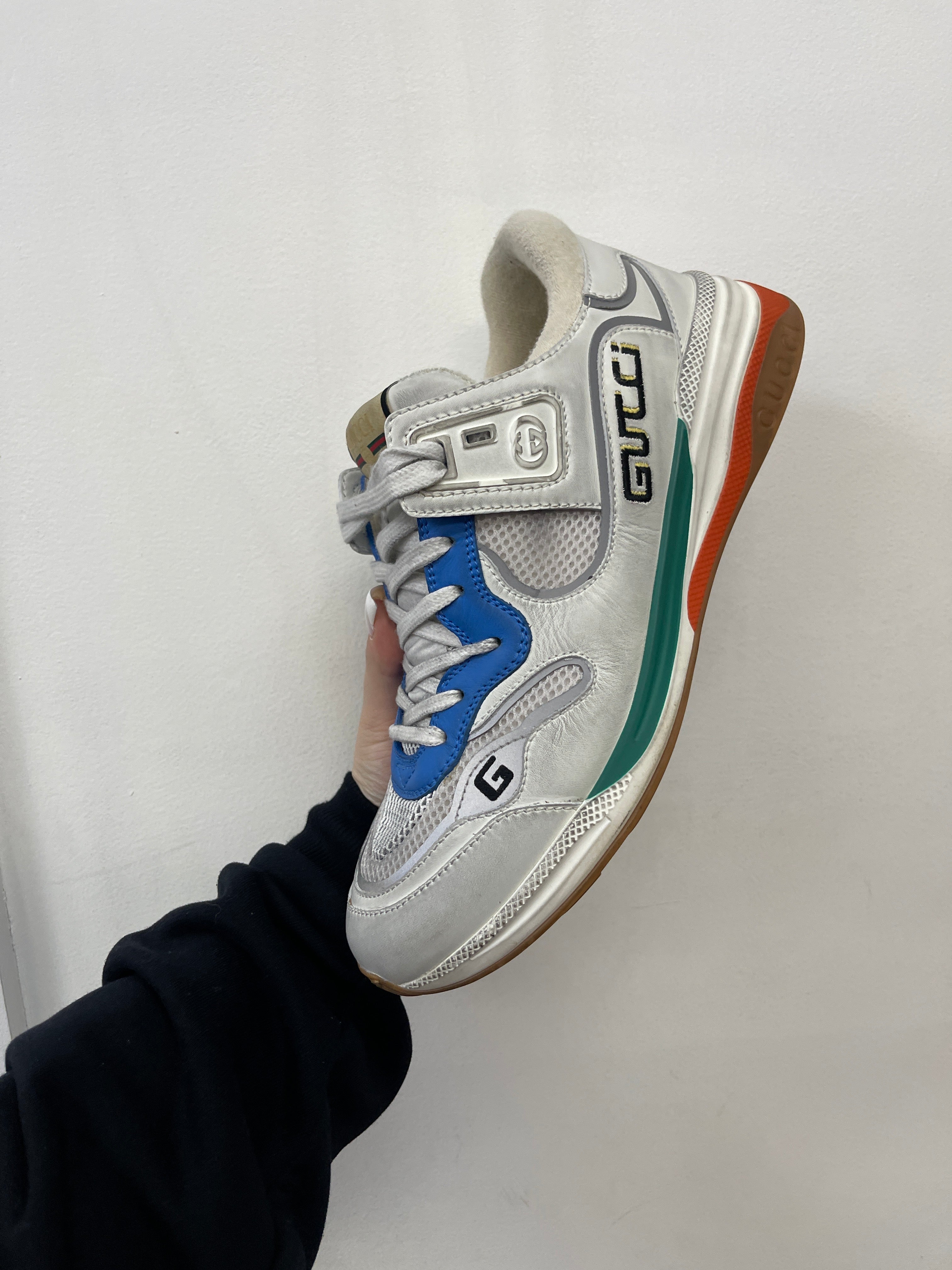 Gucci Grey Blue Ultra Space Sneakers