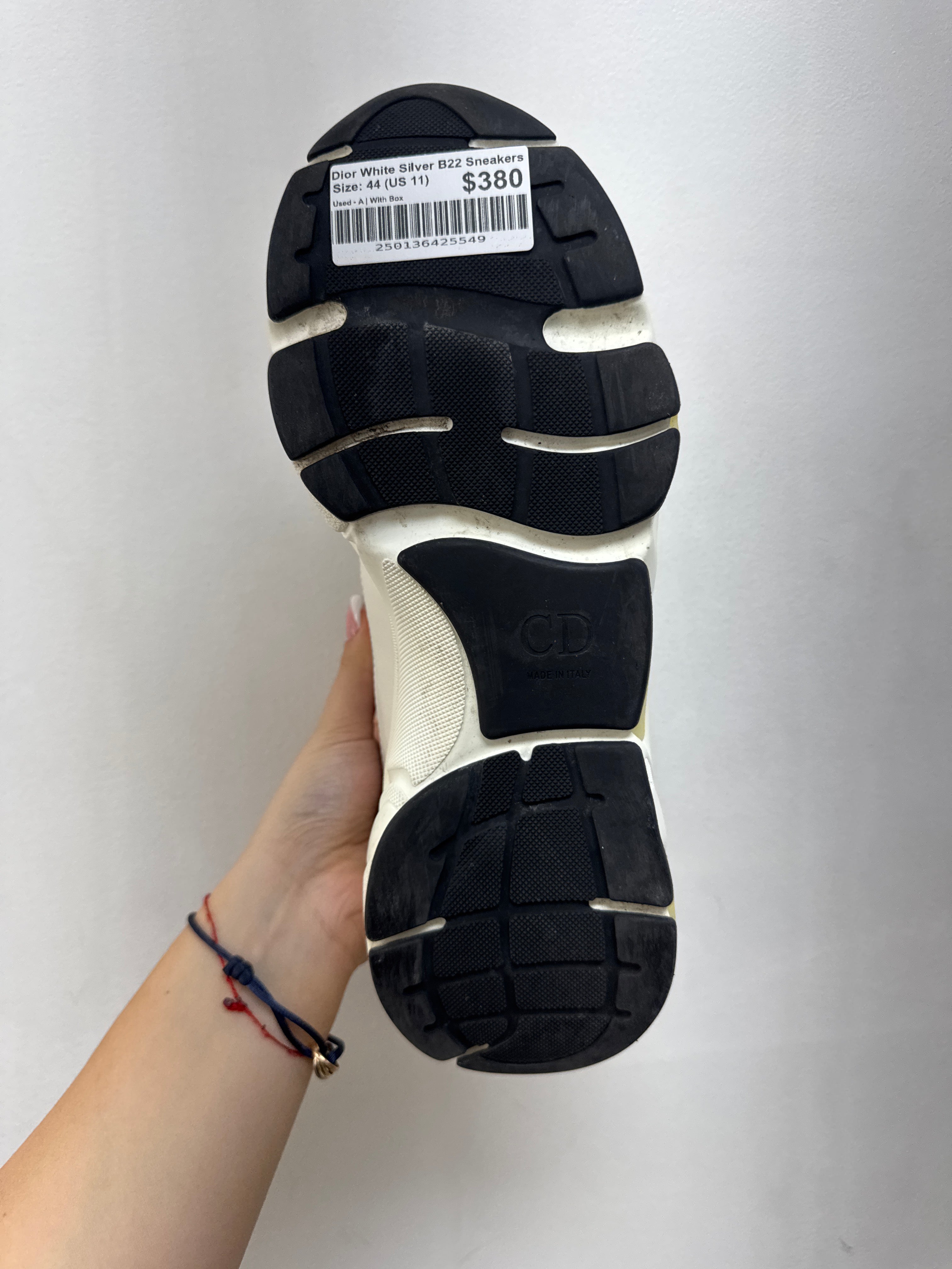 Dior White Silver B22 Sneakers