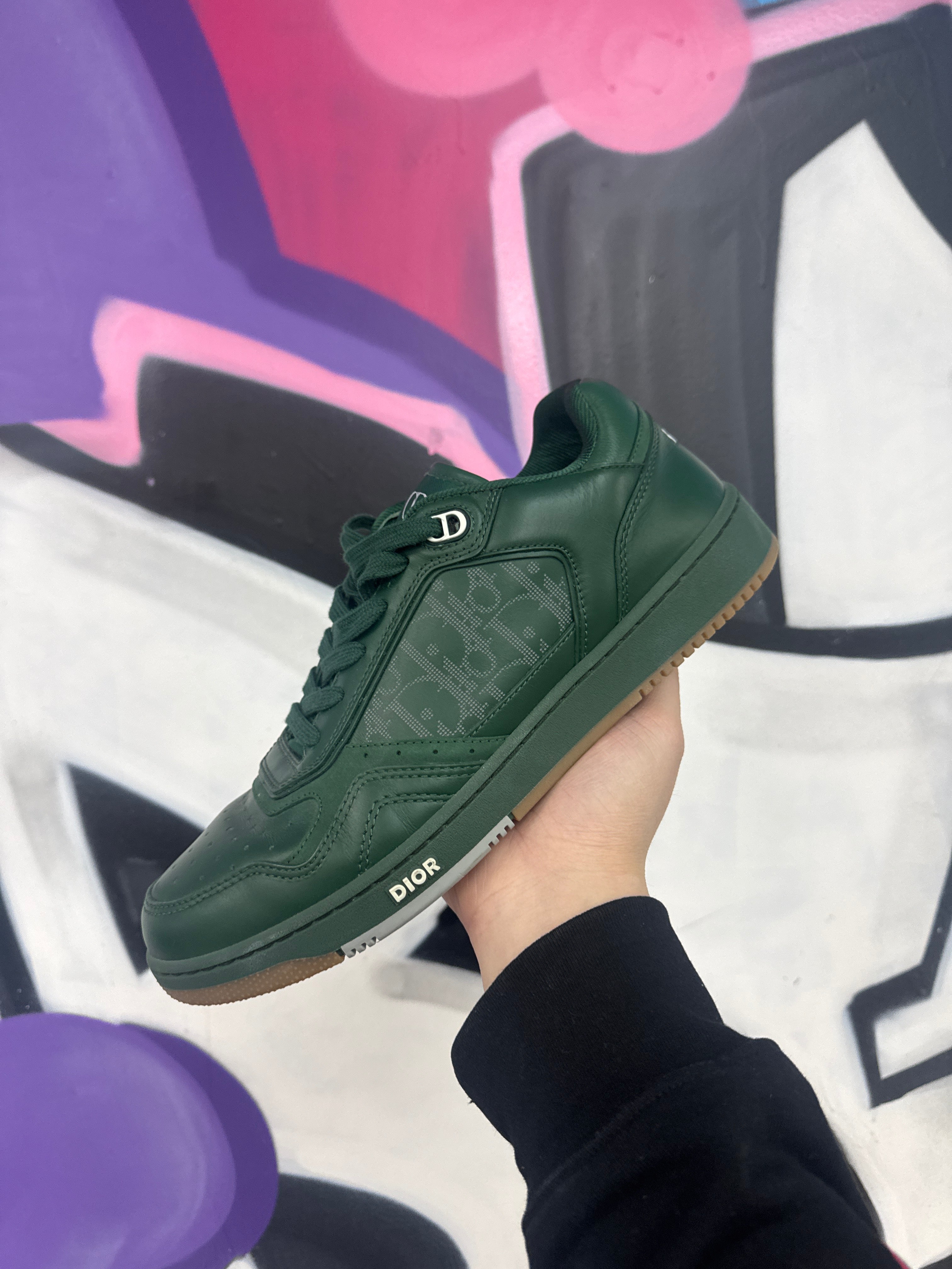Dior B27 Dark Green Sneakers