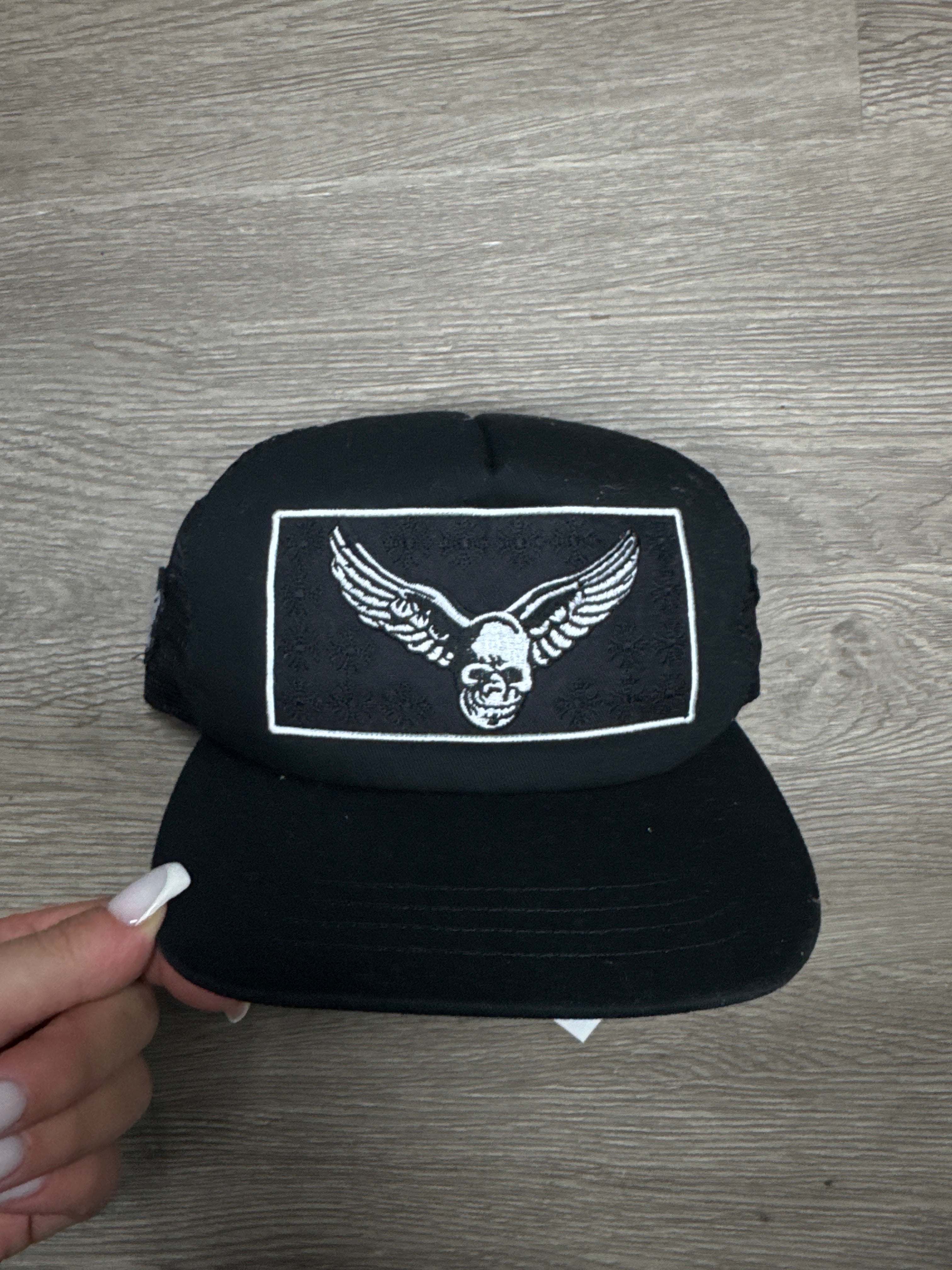 Chrome Hearts Black Aerosmith Trucker Cap