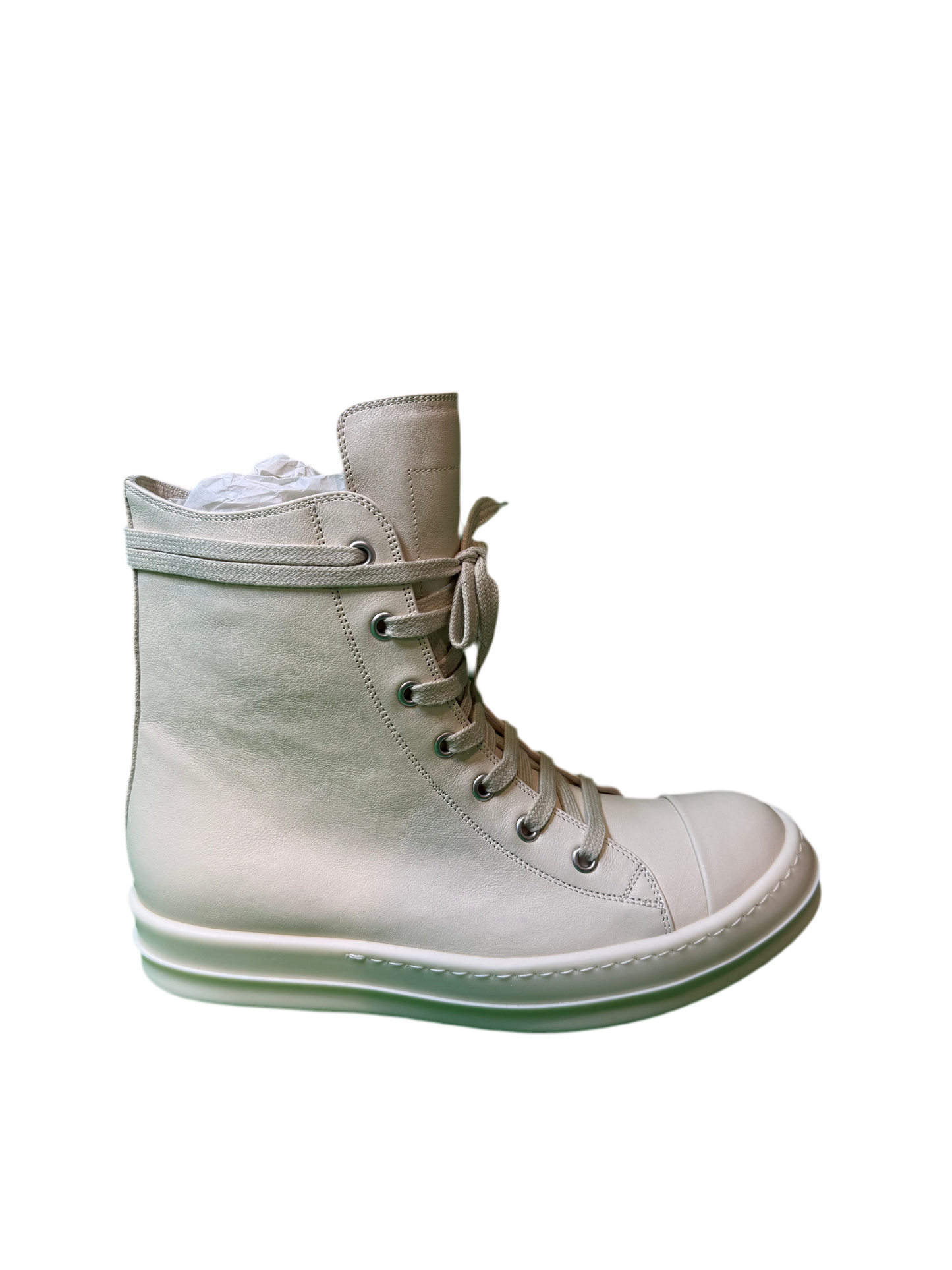 Rick Owens Hi Top Sneakers Milk Sneakers