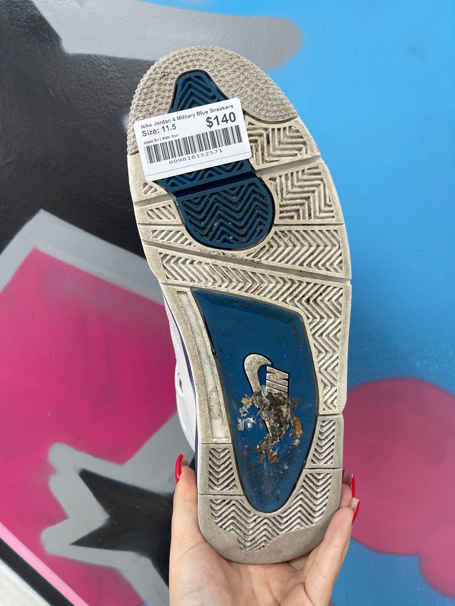 Nike Jordan 4 Military Blue Sneakers