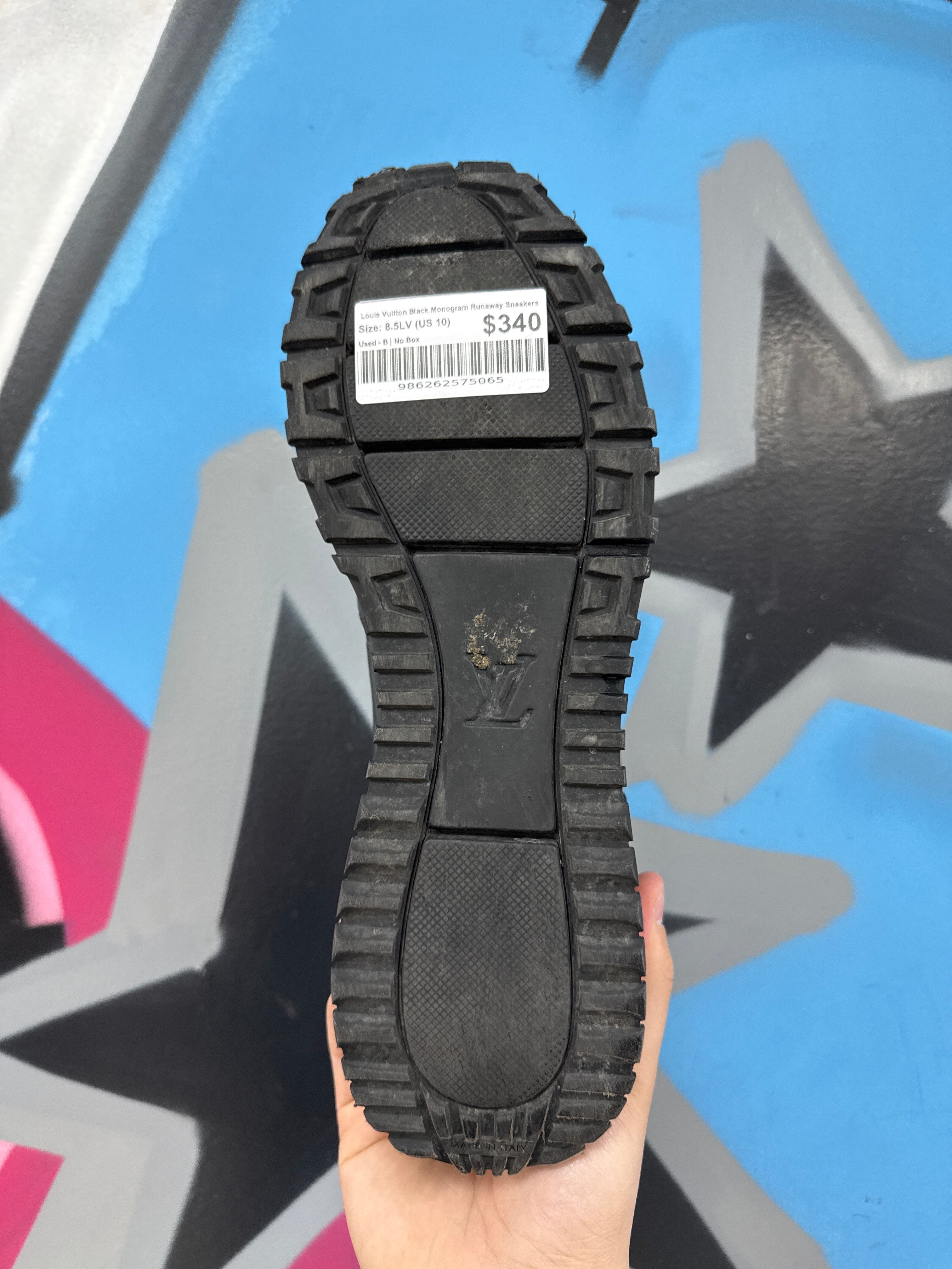 Louis Vuitton Black Monogram Runaway Sneakers