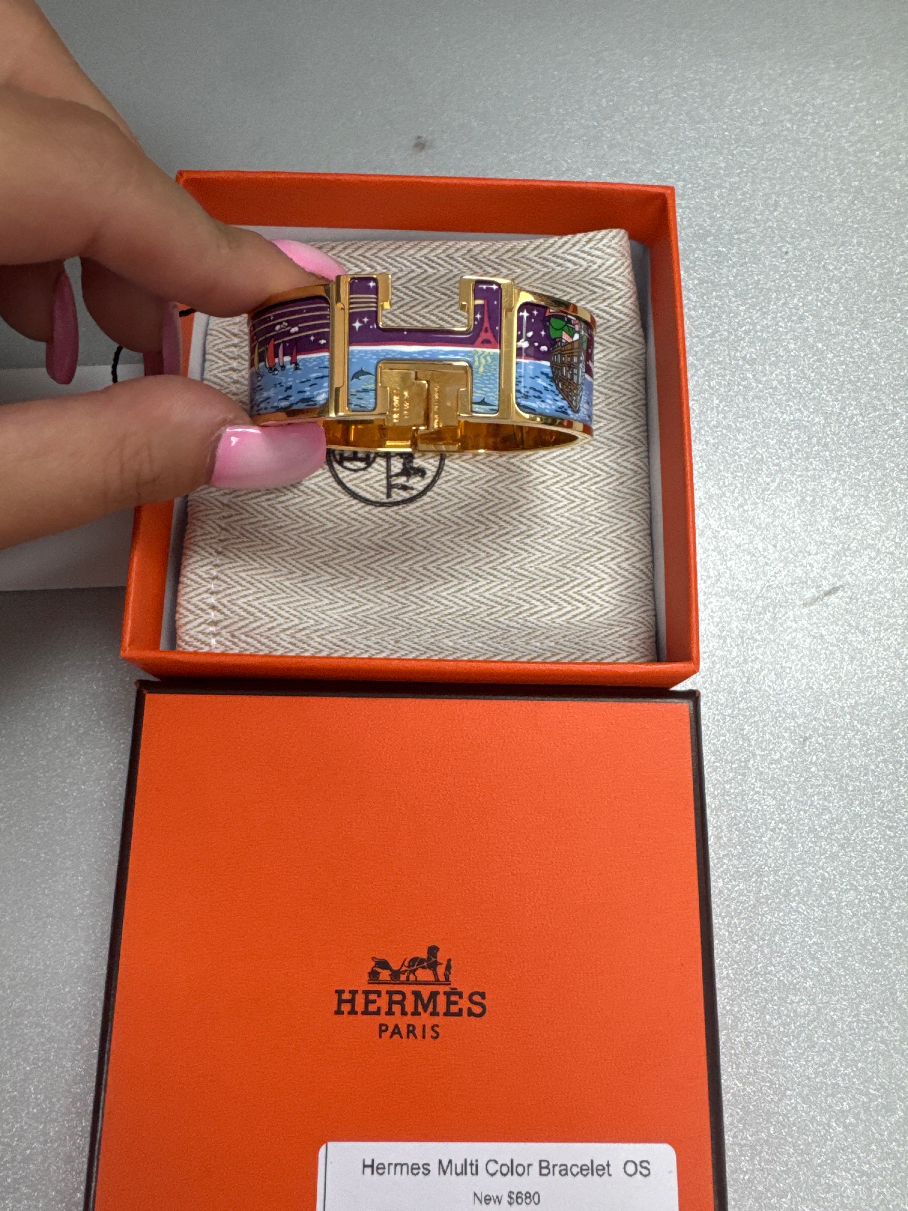 Hermes Multi Color Bracelet New OS With Box